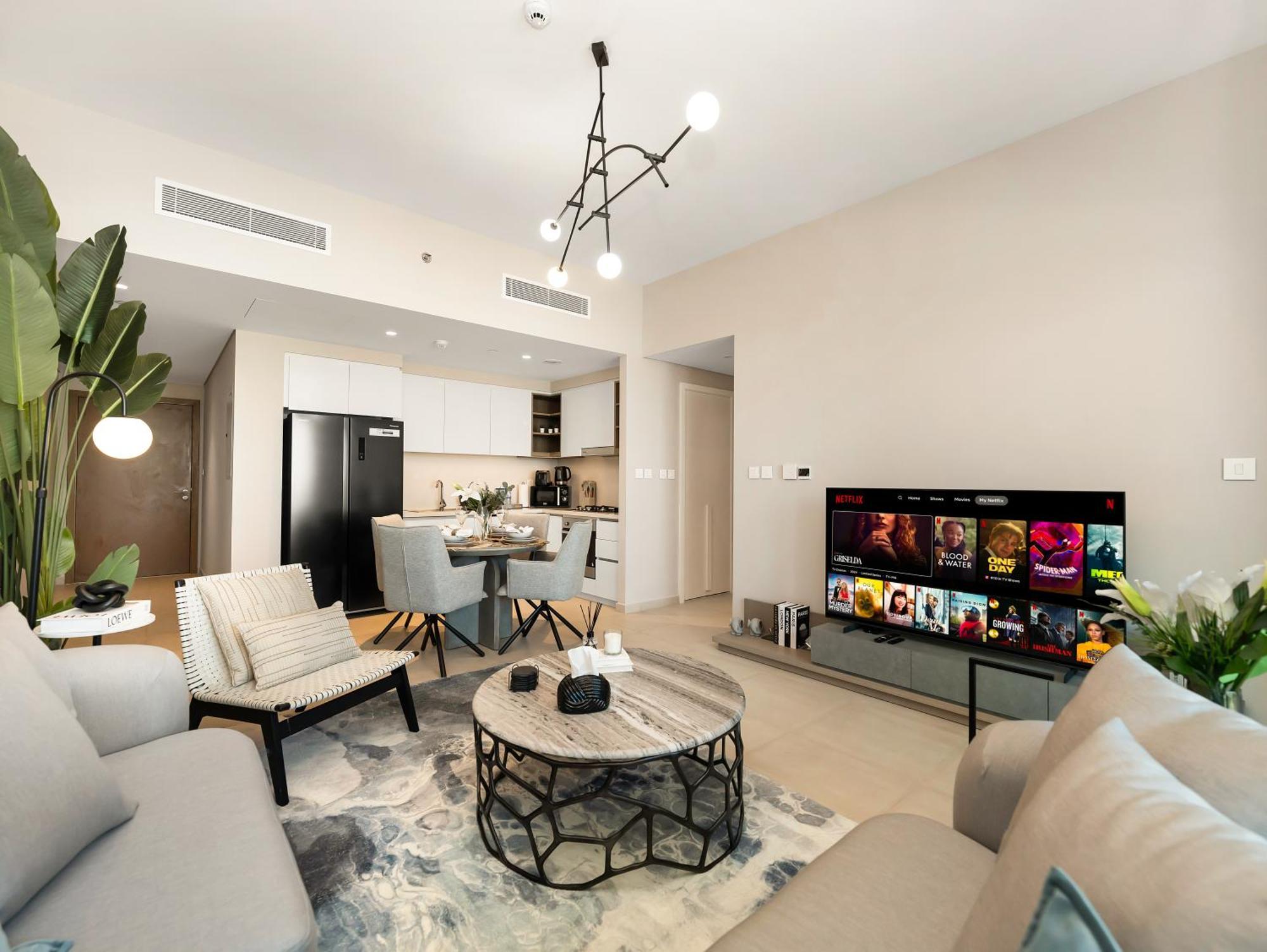 Lägenhet New Luxurious 2br Between Difc & Downtown Difc View *