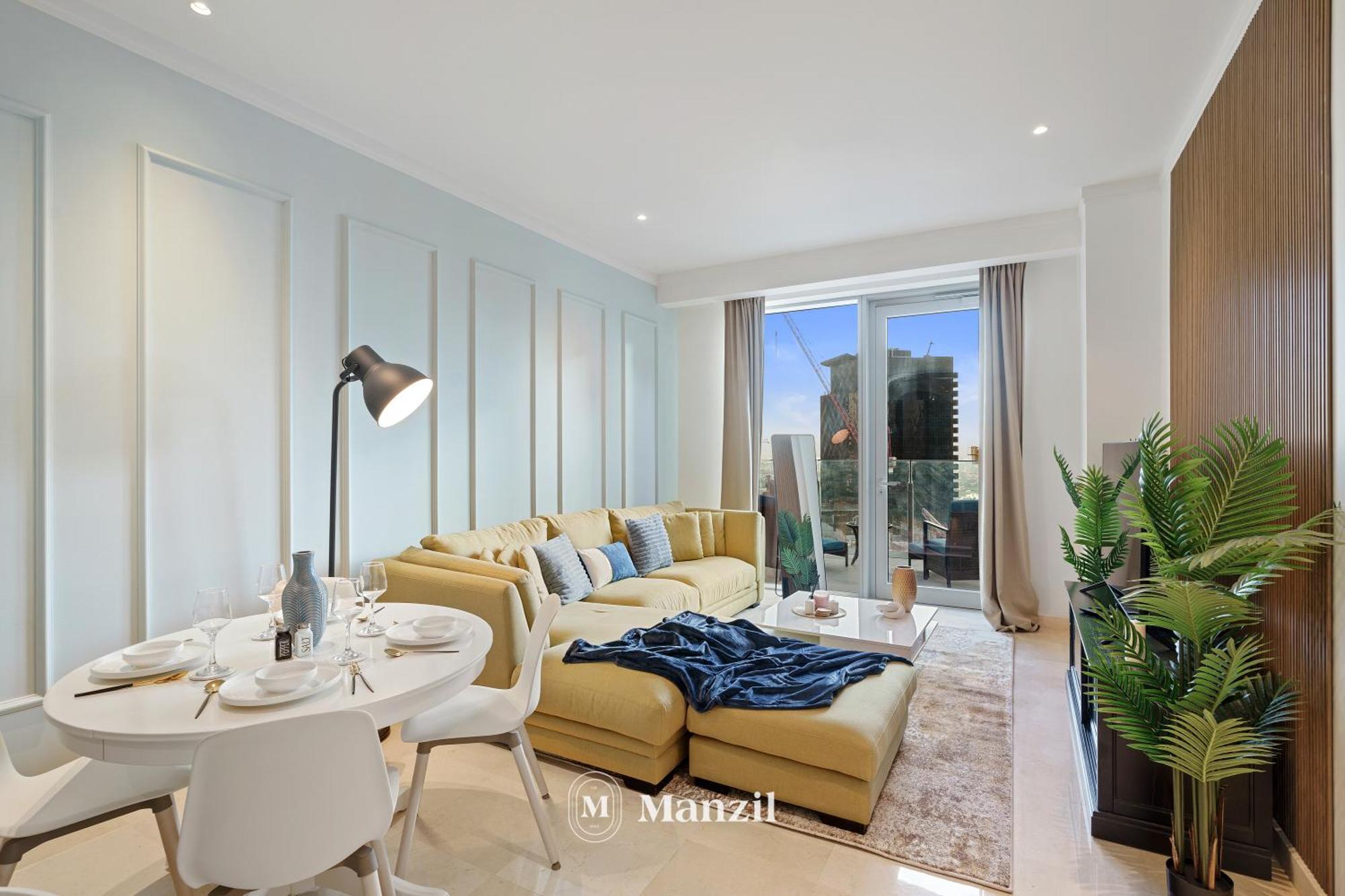 High Floor Luxury 2br Near Golf & Marina In Jlt Apartemen *