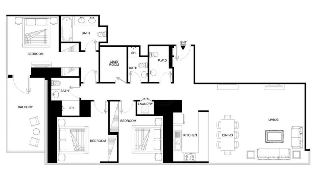 Lux The Burj Khalifa Downtown View Appartement *