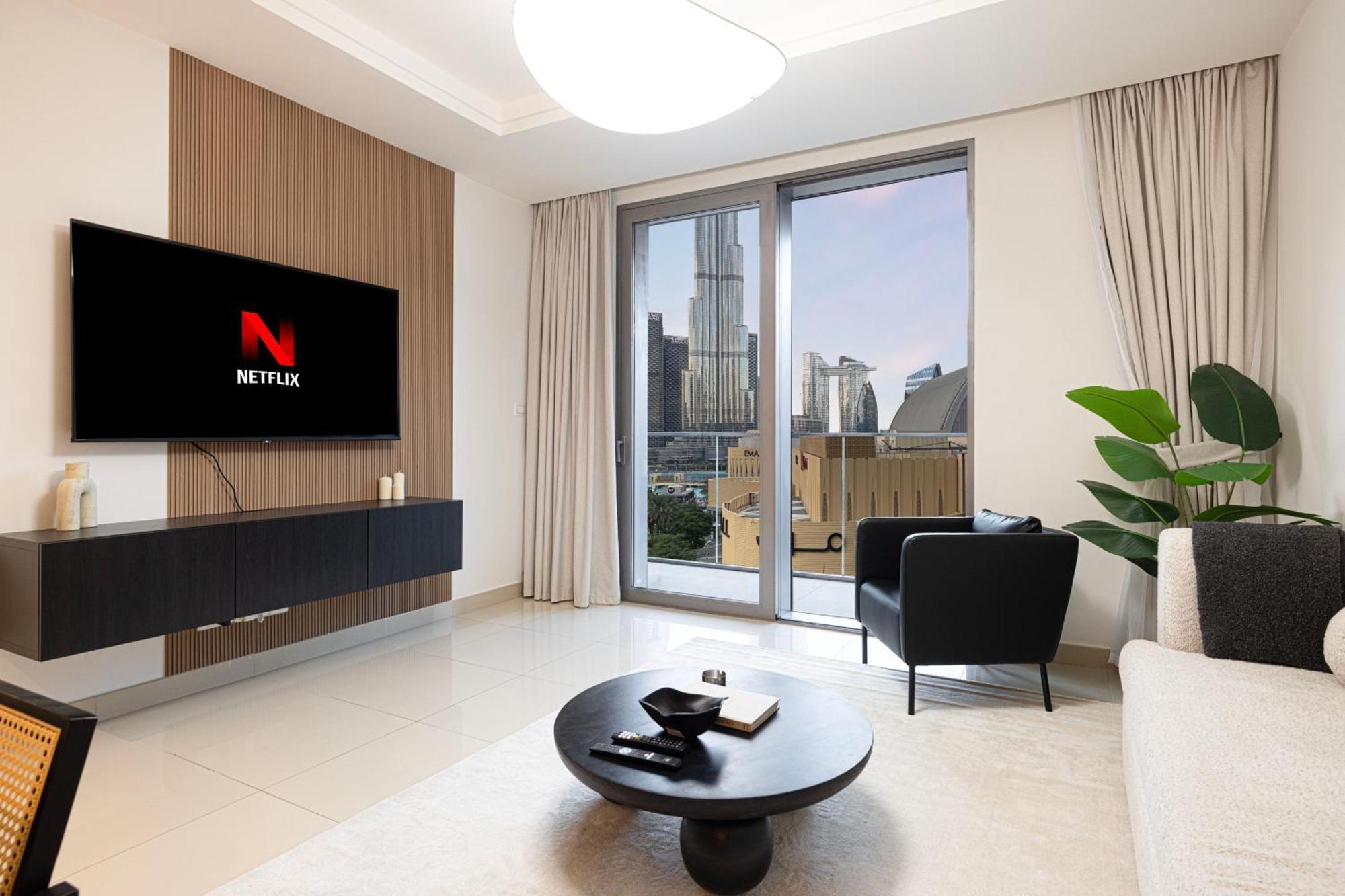 Luxe 1br With Full Burj Views And Mall Access Appartement