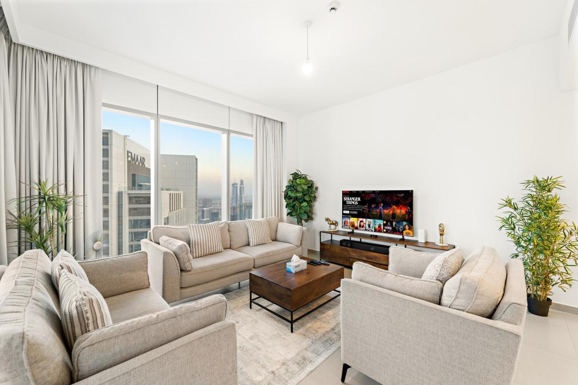 Elegant 2br In Downtown L Walk To Mall Dubaï