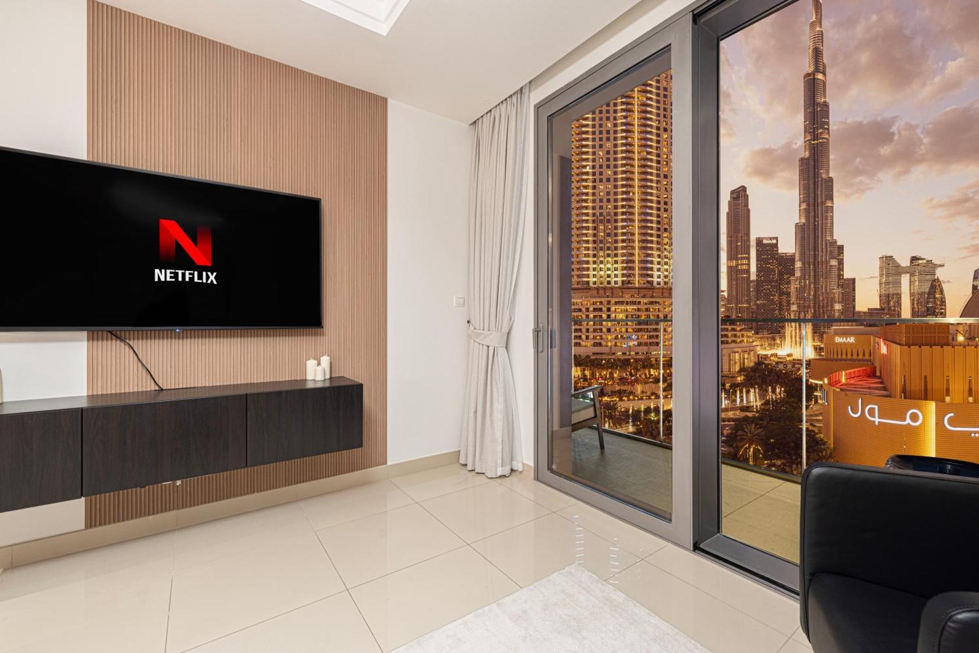 Luxe 1br With Full Burj Views And Mall Access Appartement