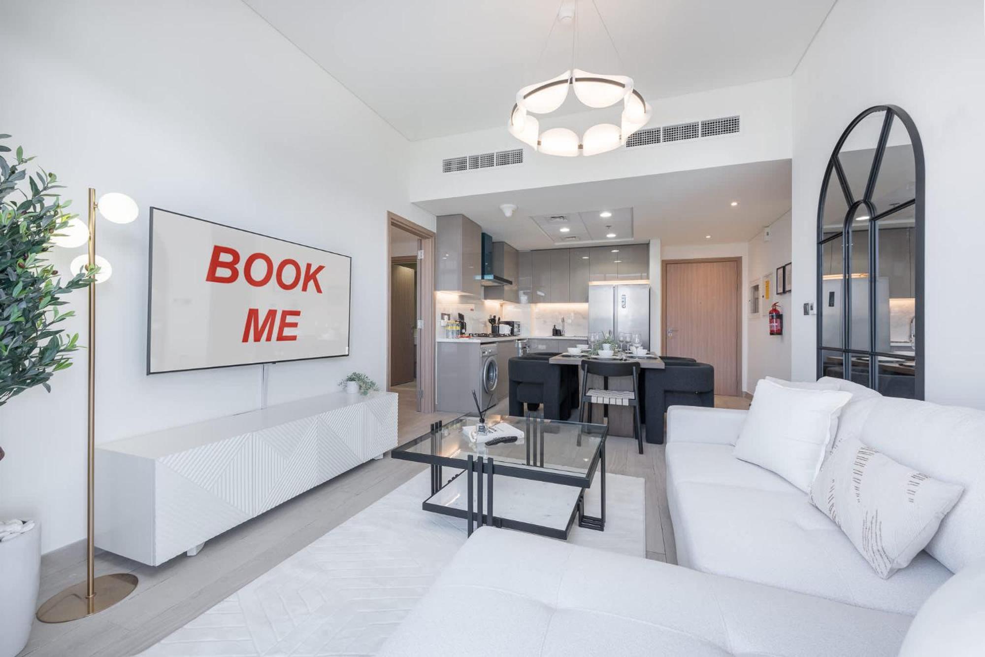 Bright And Elegant 3-bedroom Escape Perfect For Families In Meydan Appartement Dubaï