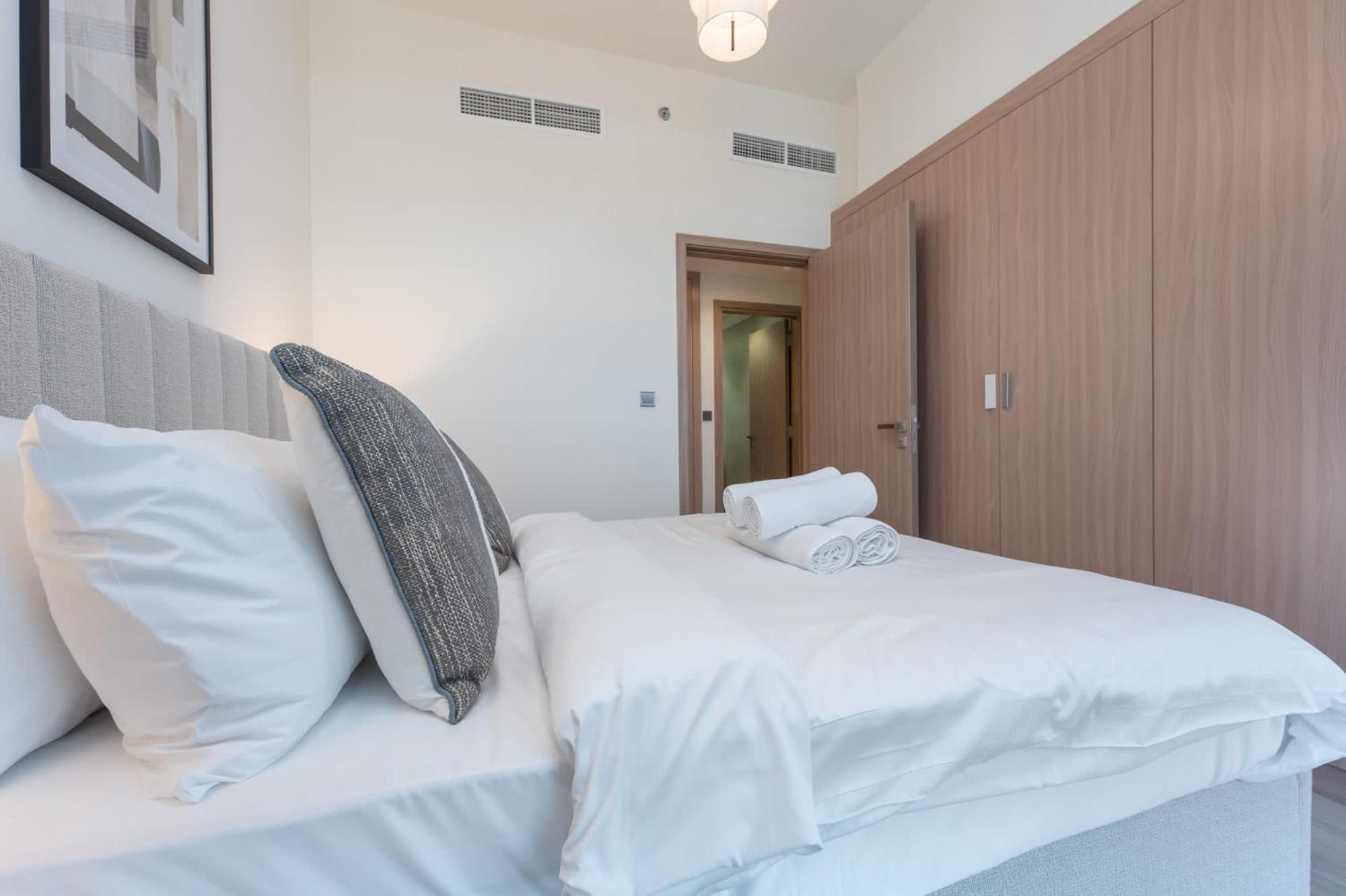 Appartement Bright And Elegant 3-bedroom Escape Perfect For Families In Meydan Dubaï