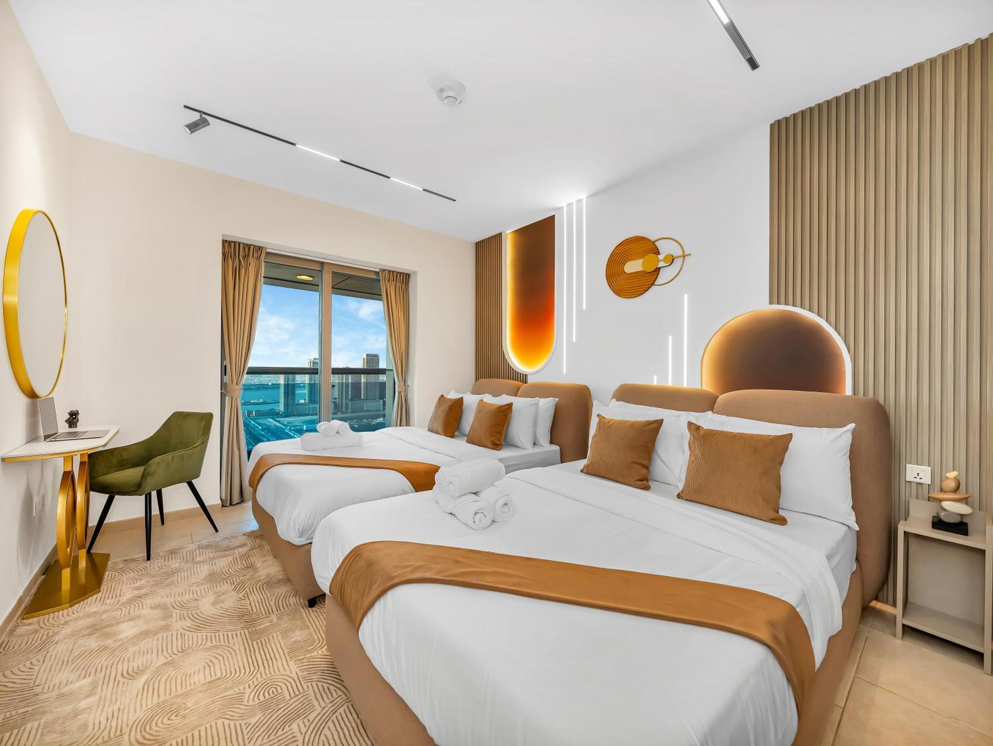 Lux New 2 Bhk - Full Sea View - Marina - 5 Min To - 100 Metres To Tram Apartemen