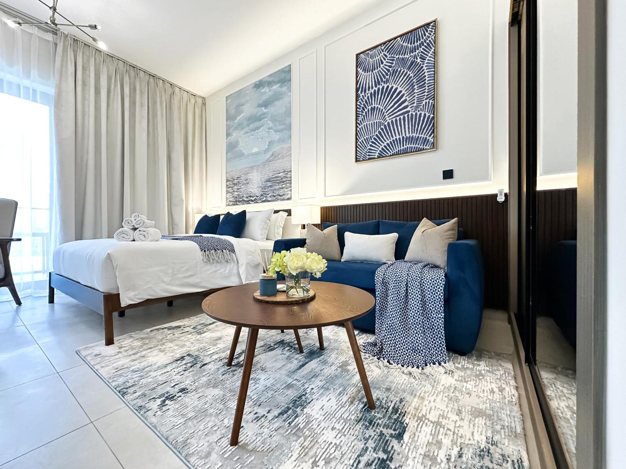 Trophy - Santorini Burjkhalifa & Canal Views Sofa Bed Apartamento
