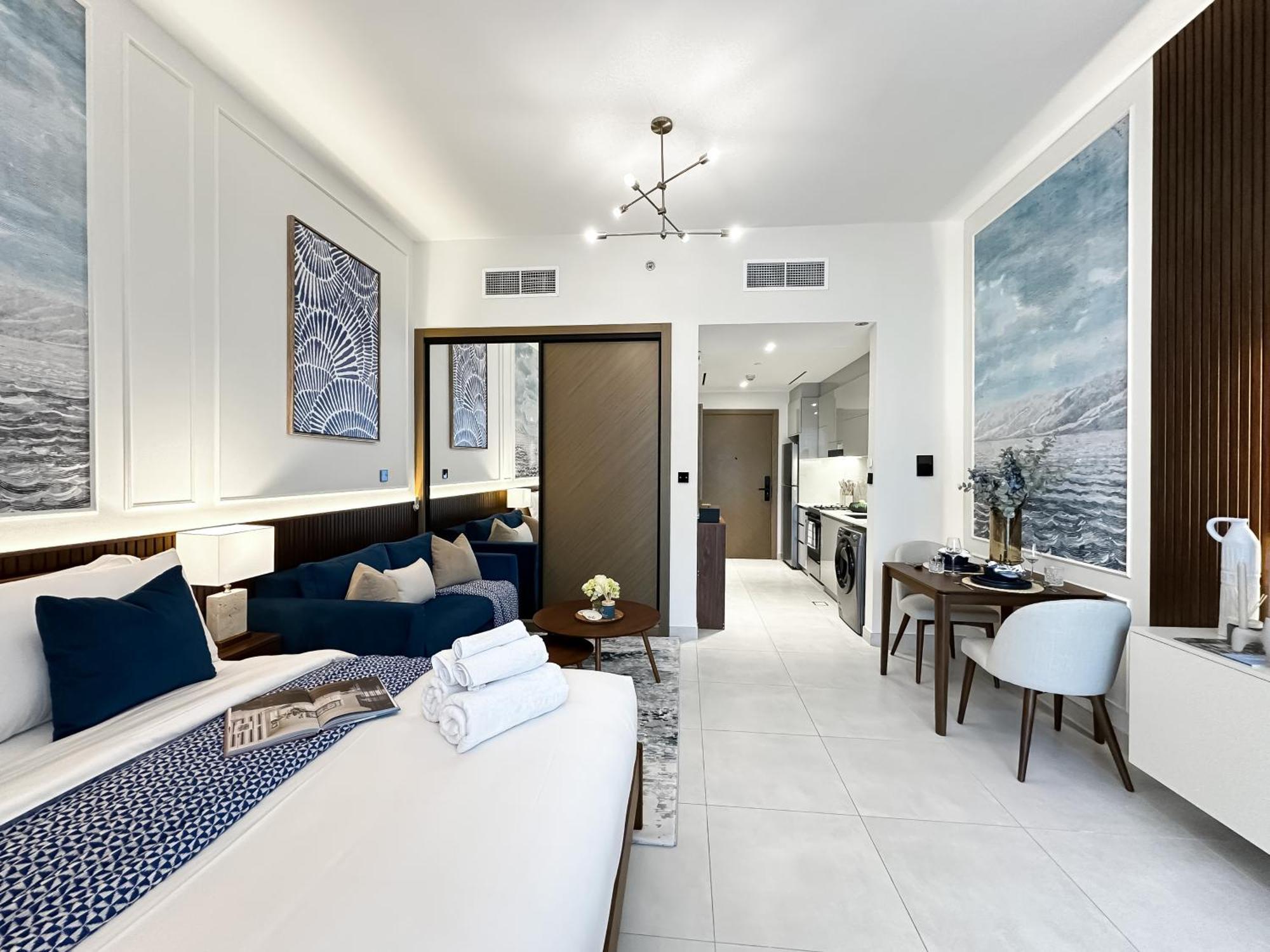 Trophy - Santorini Burjkhalifa & Canal Views Sofa Bed Apartamento *
