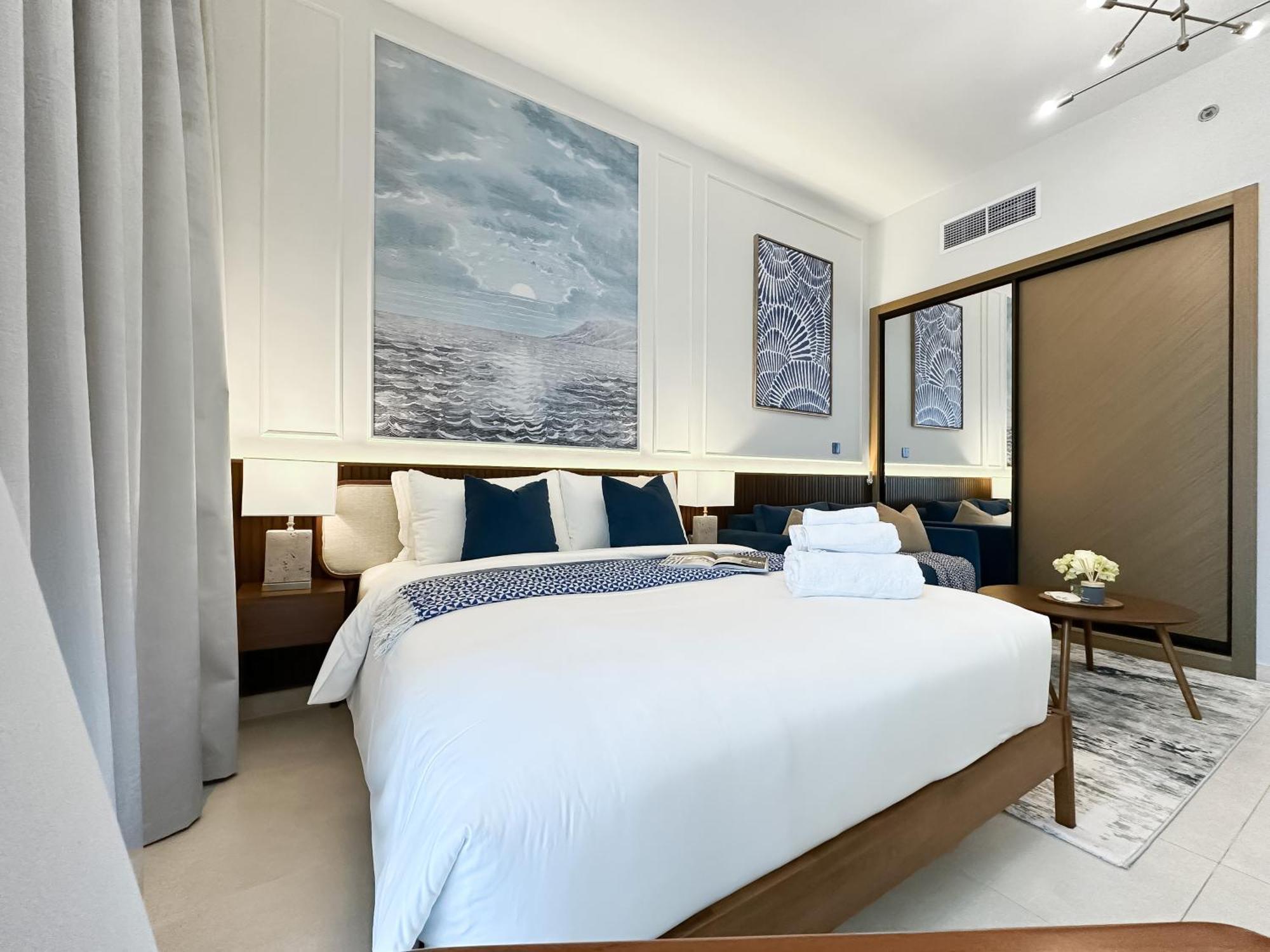 Trophy - Santorini Burjkhalifa & Canal Views Sofa Bed Apartamento Dubai