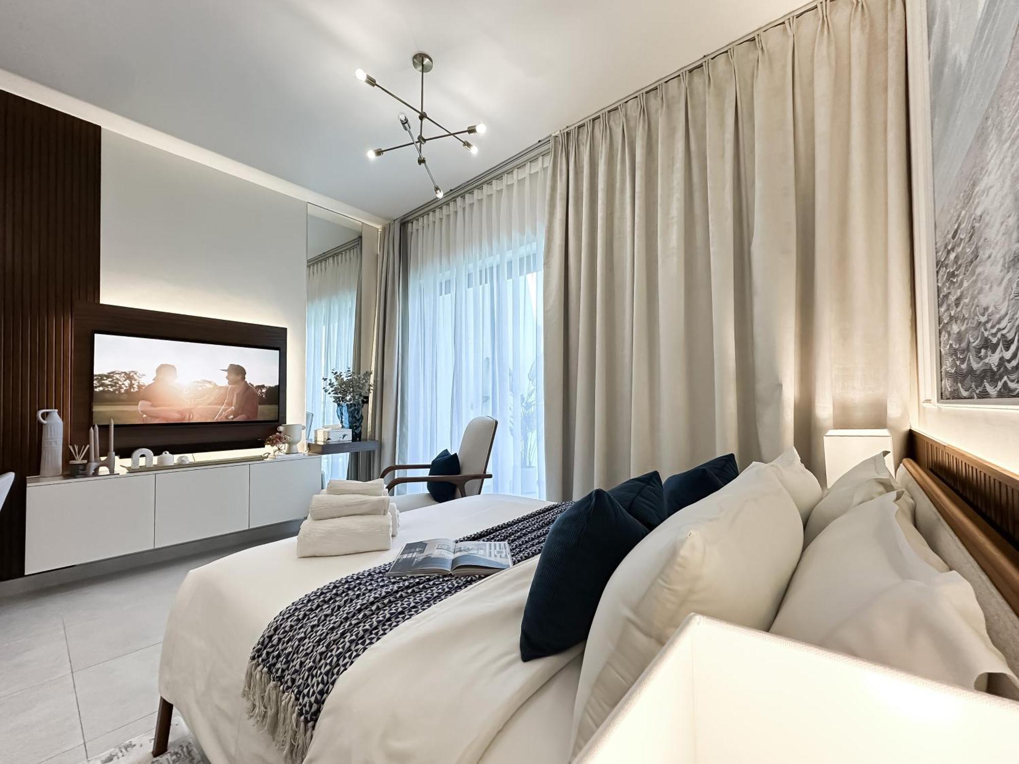 Apartamento Trophy - Santorini Burjkhalifa & Canal Views Sofa Bed Dubai
