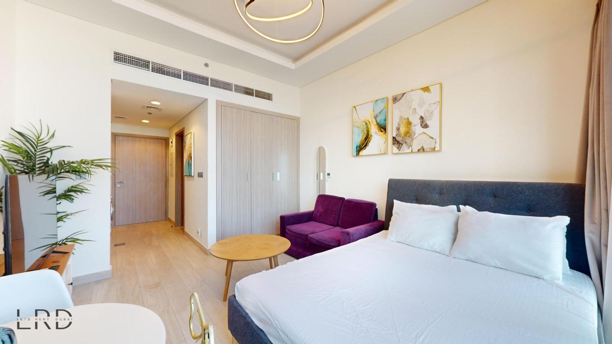 Stylish Retreat In Azizi Farhad Lägenhet Dubai