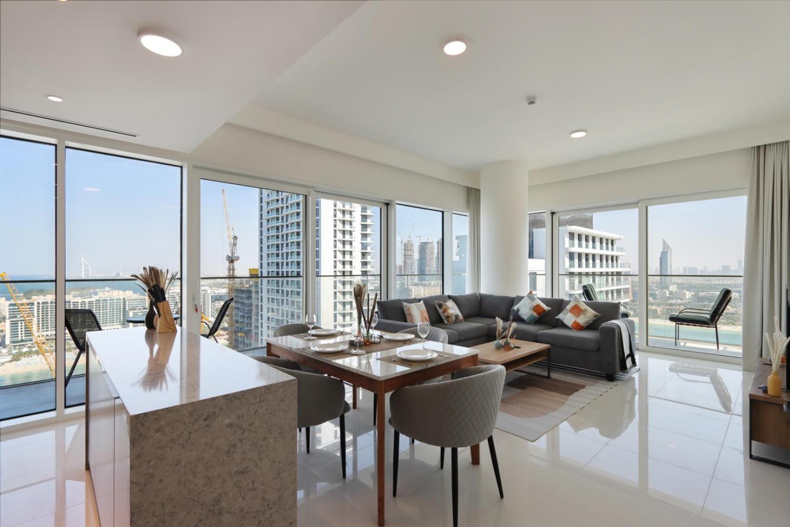 Livbnb-2br Iconic Living In Grand Bleu Appartement Dubaï