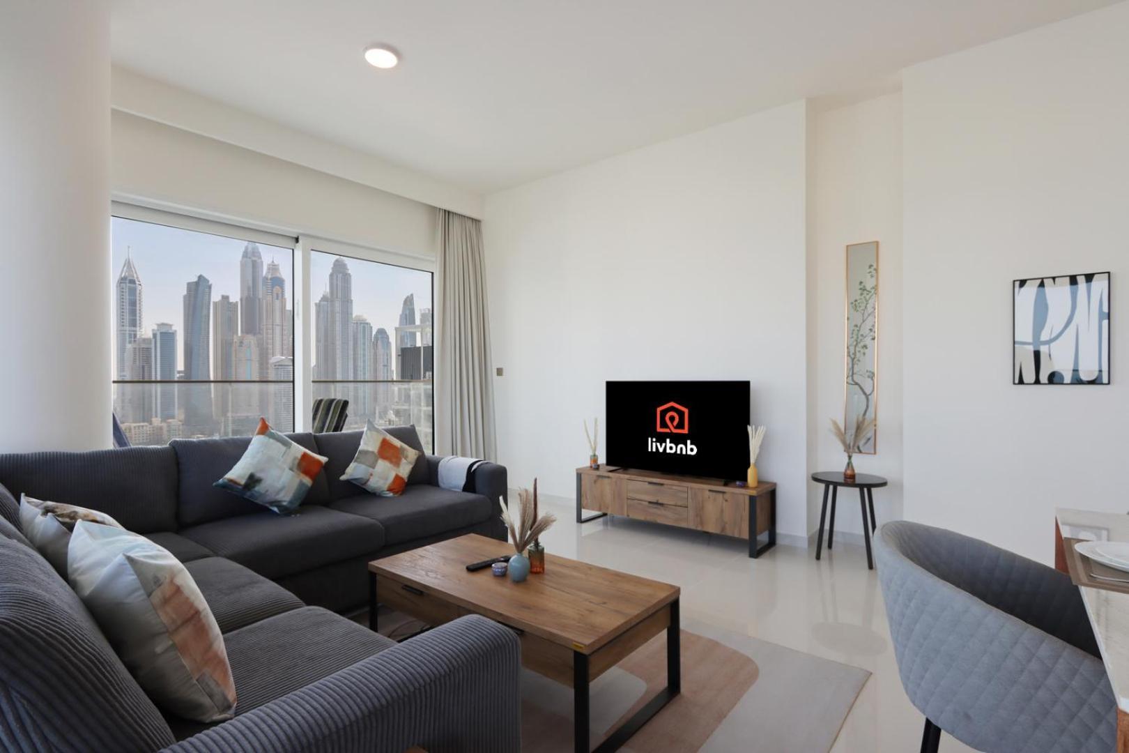 Livbnb-2br Iconic Living In Grand Bleu Appartement Dubaï