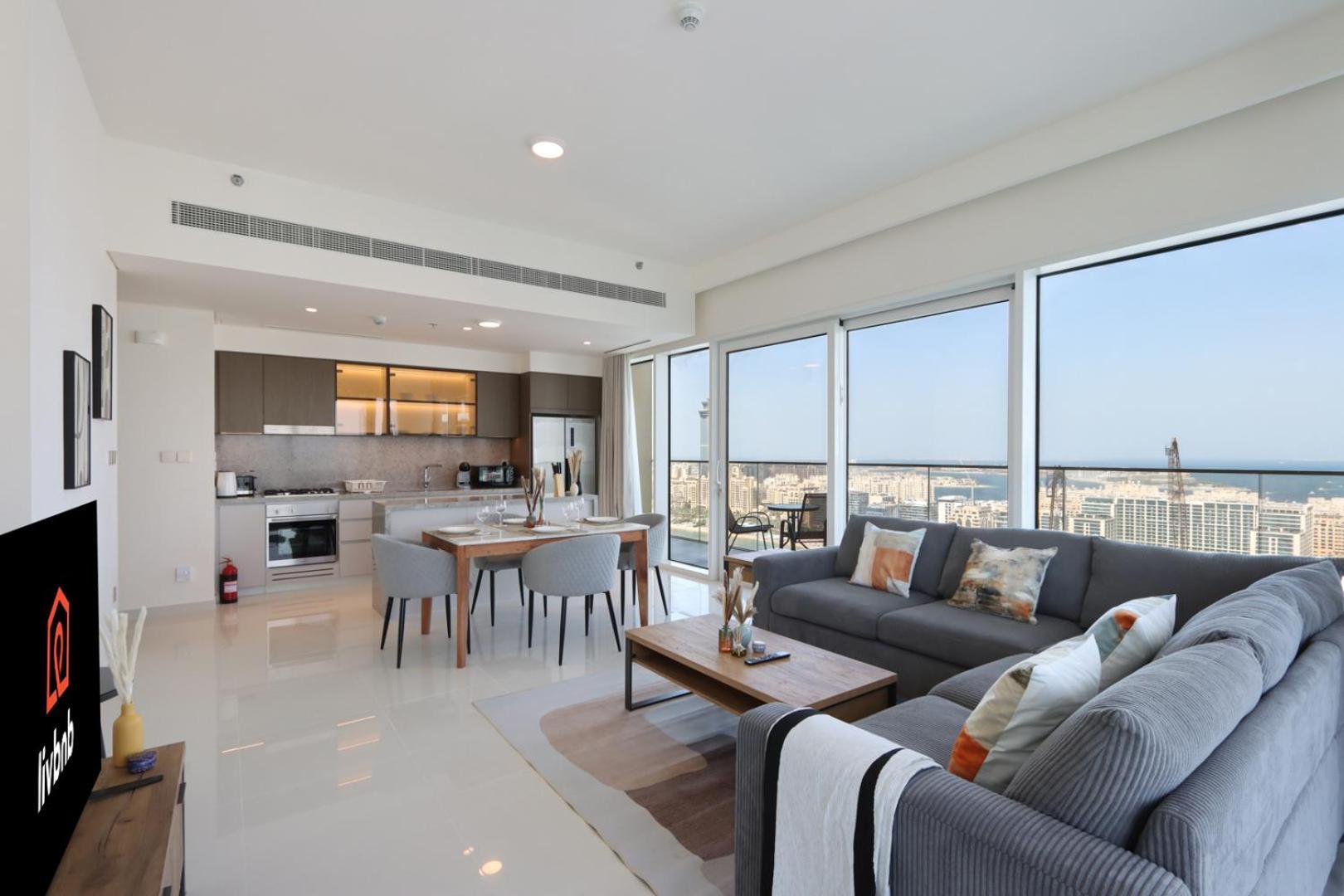 Livbnb-2br Iconic Living In Grand Bleu Appartement Dubaï