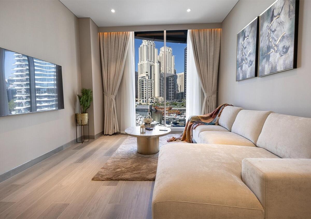 Luxury Full Marina View 1 Bedroom Hall & Infinity Pool On Marina Walk Dubaï