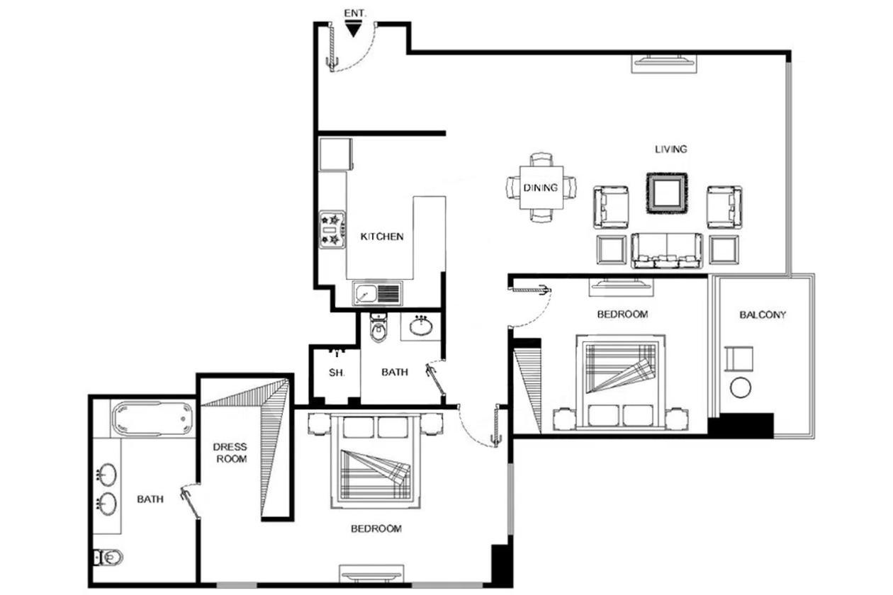 Appartement Lux 52 42 Deluxe Marina View 1 Dubai