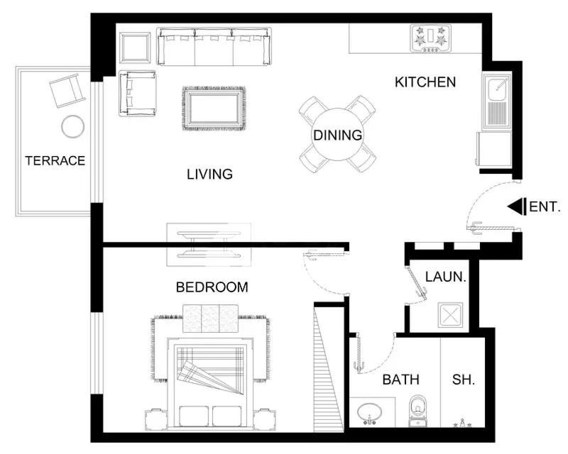 Lux The La Infinity View- Luxury Boho 2 Appartement *