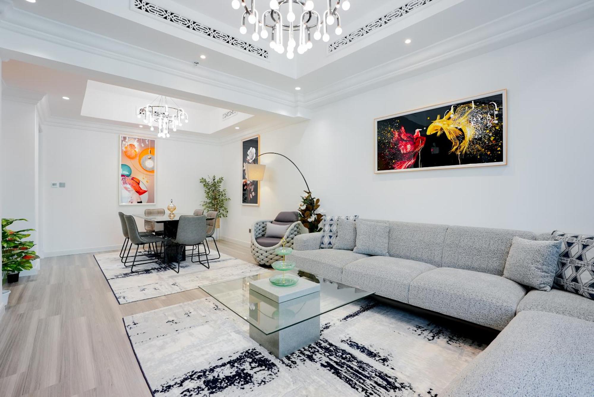 Appartement Luxurious 2 Bedroom With Mall Fountain View Facing Burj Khalifa *