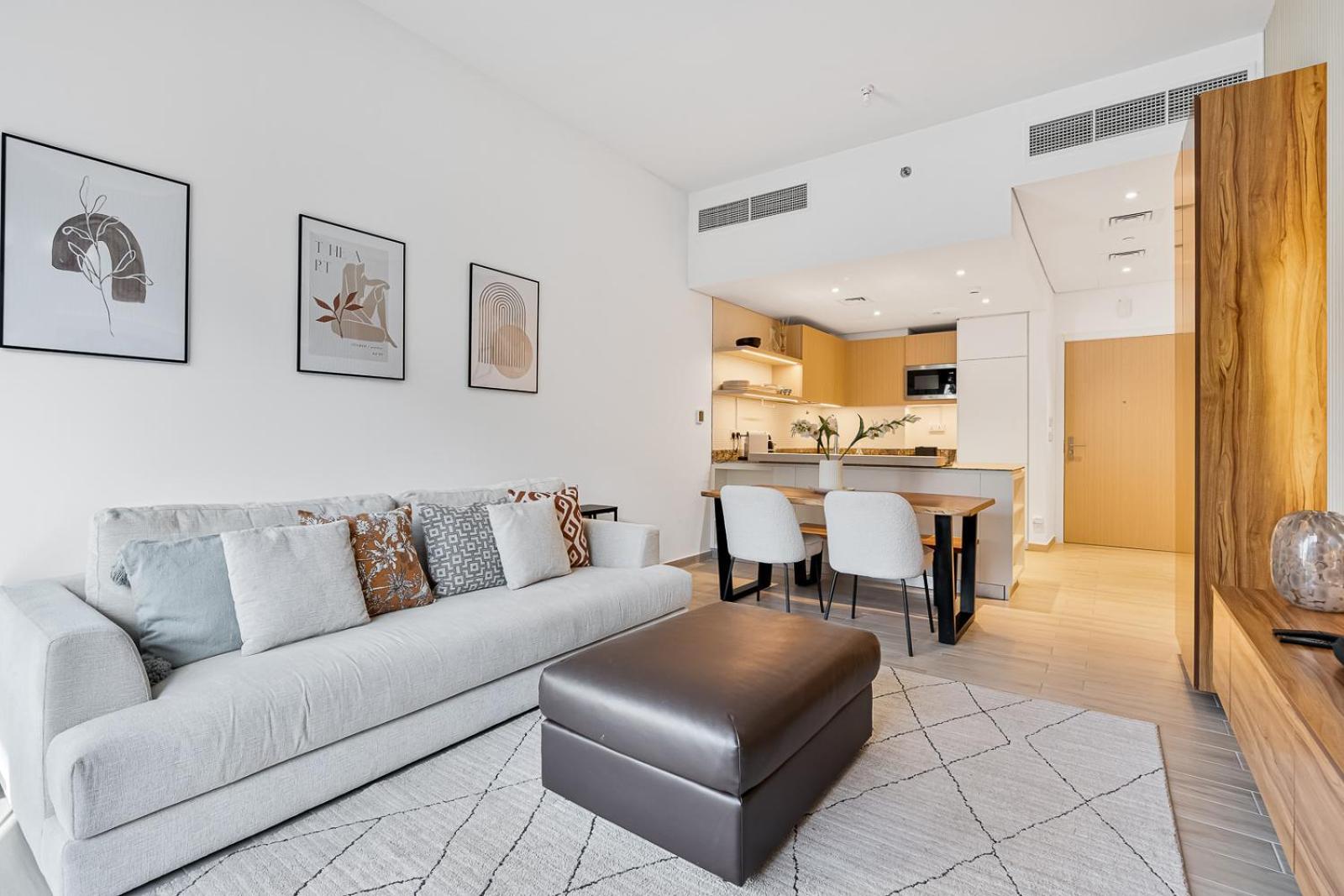 Appartement Stylish 1br With Gym, Pool & Private Parking Dubaï