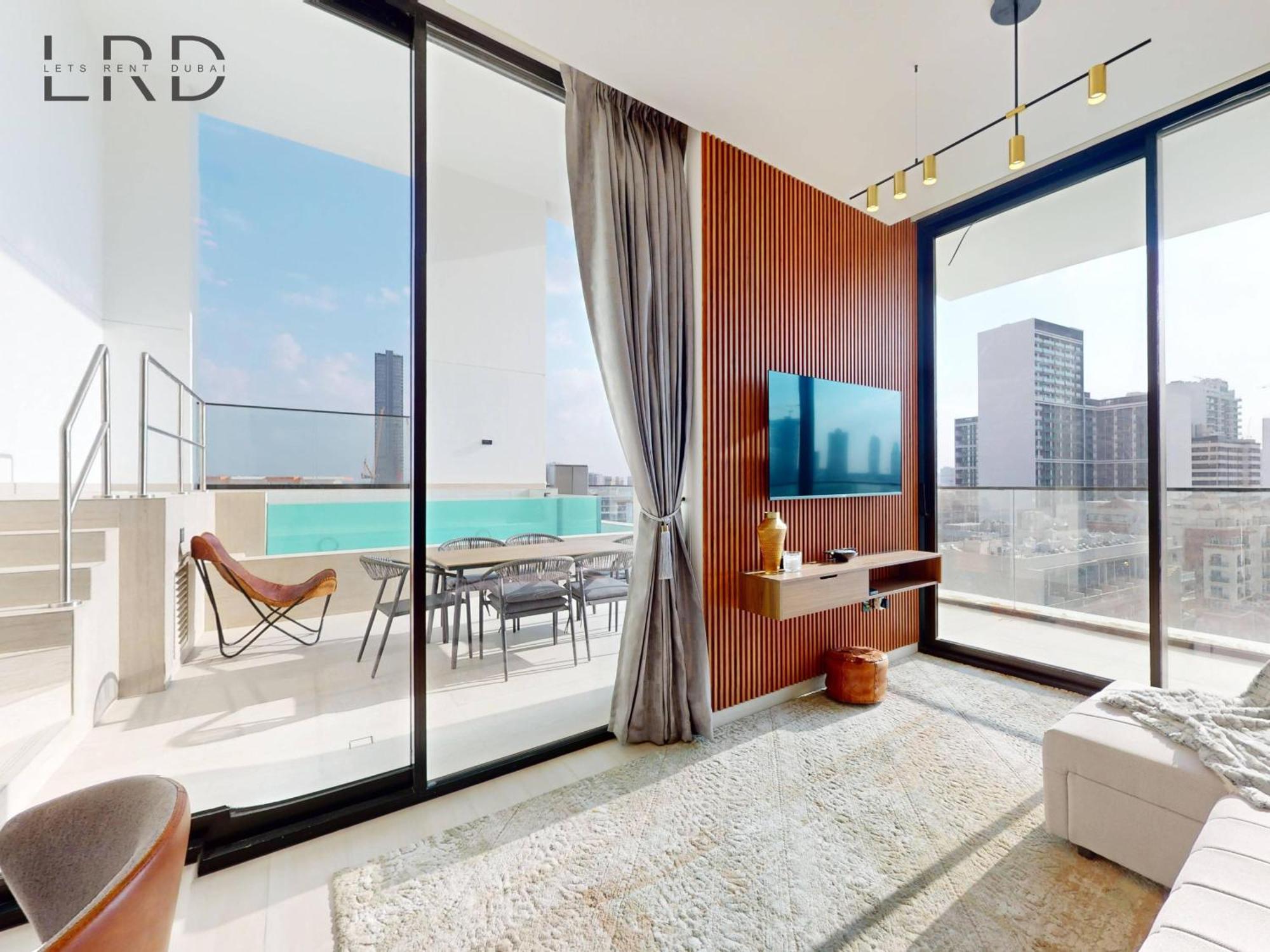 Modern Smart 2br With Private Pool In Jvc Appartement *