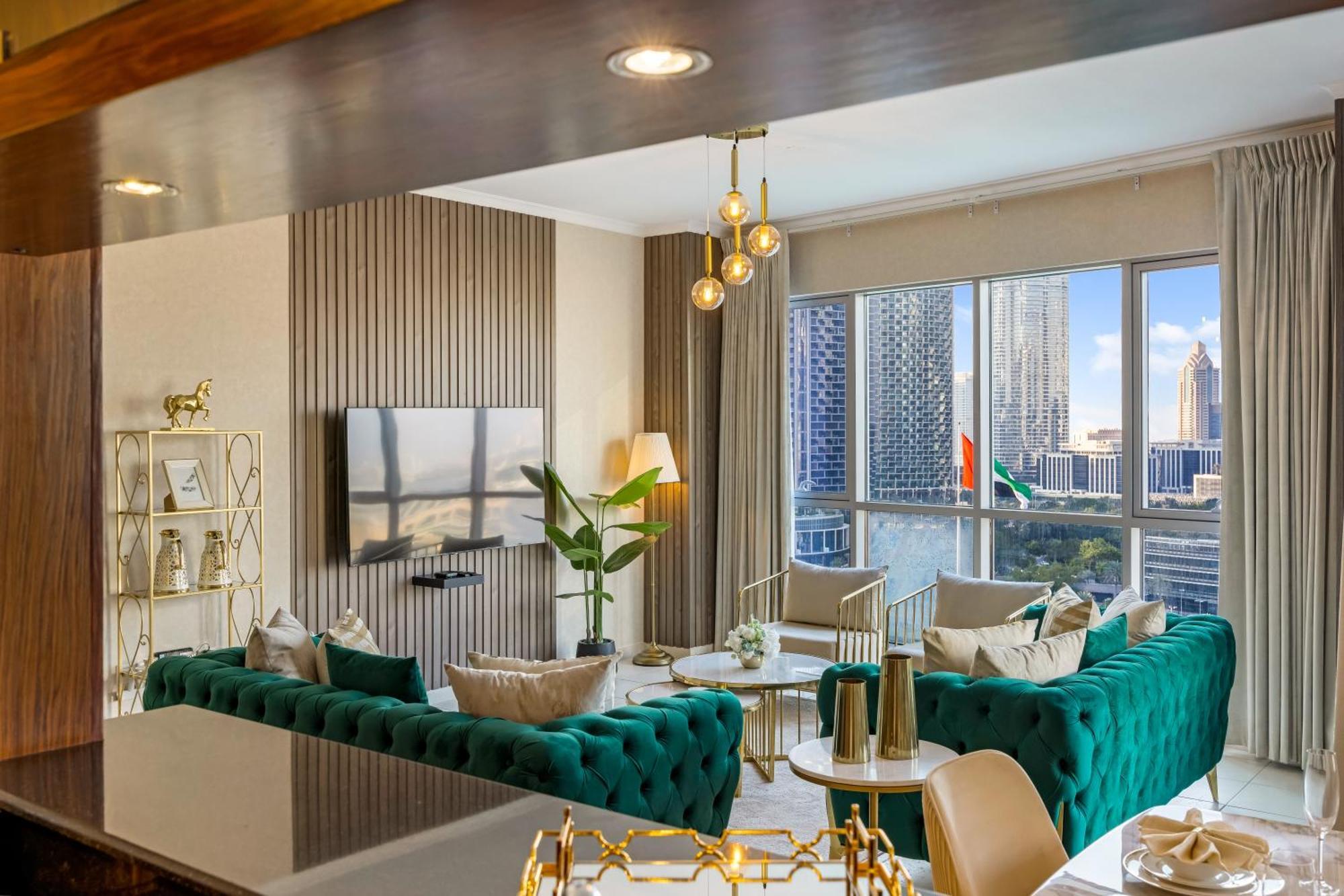 Durrani Homes - Lumina Grand 3br With Burj Khalifa And Fountain Views Appartement