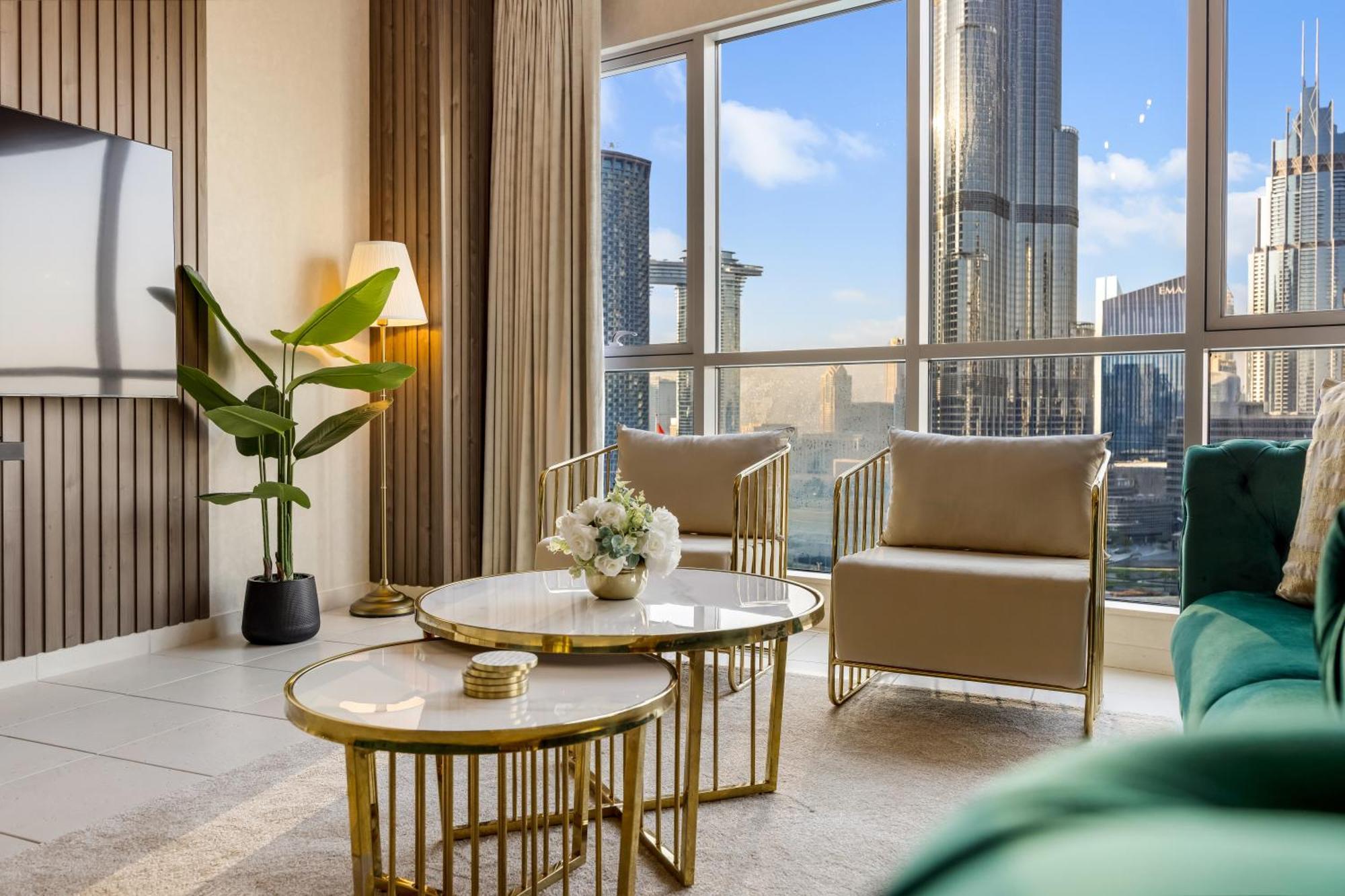 Durrani Homes - Lumina Grand 3br With Burj Khalifa And Fountain Views