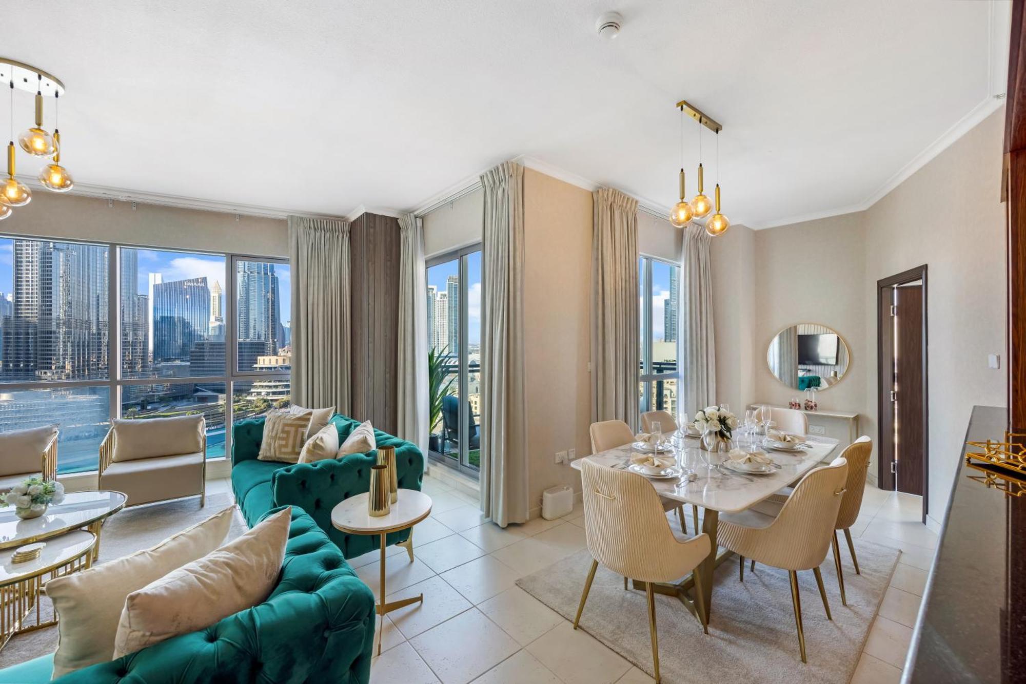 Appartement Durrani Homes - Lumina Grand 3br With Burj Khalifa And Fountain Views