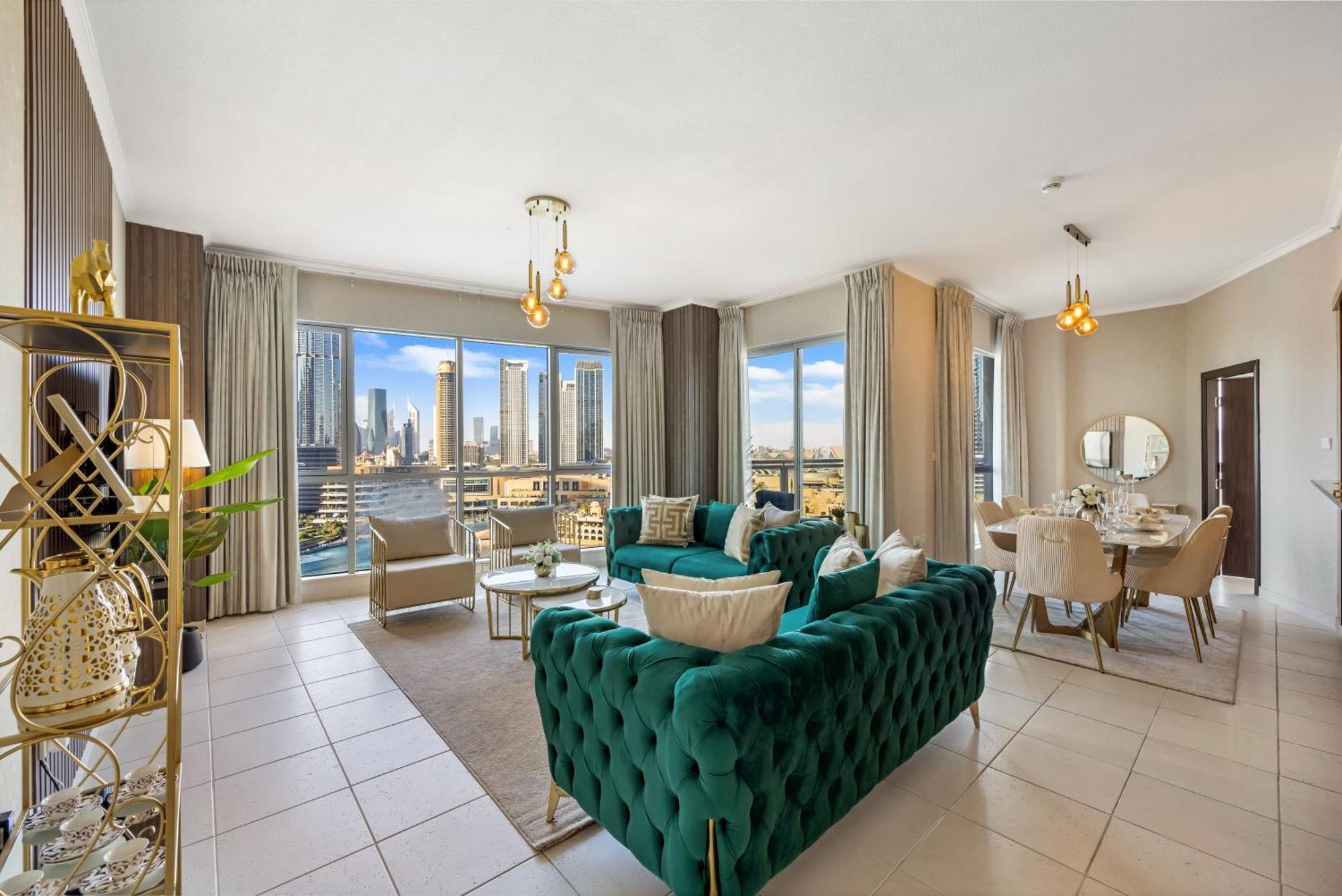 Durrani Homes - Lumina Grand 3br With Burj Khalifa And Fountain Views Appartement
