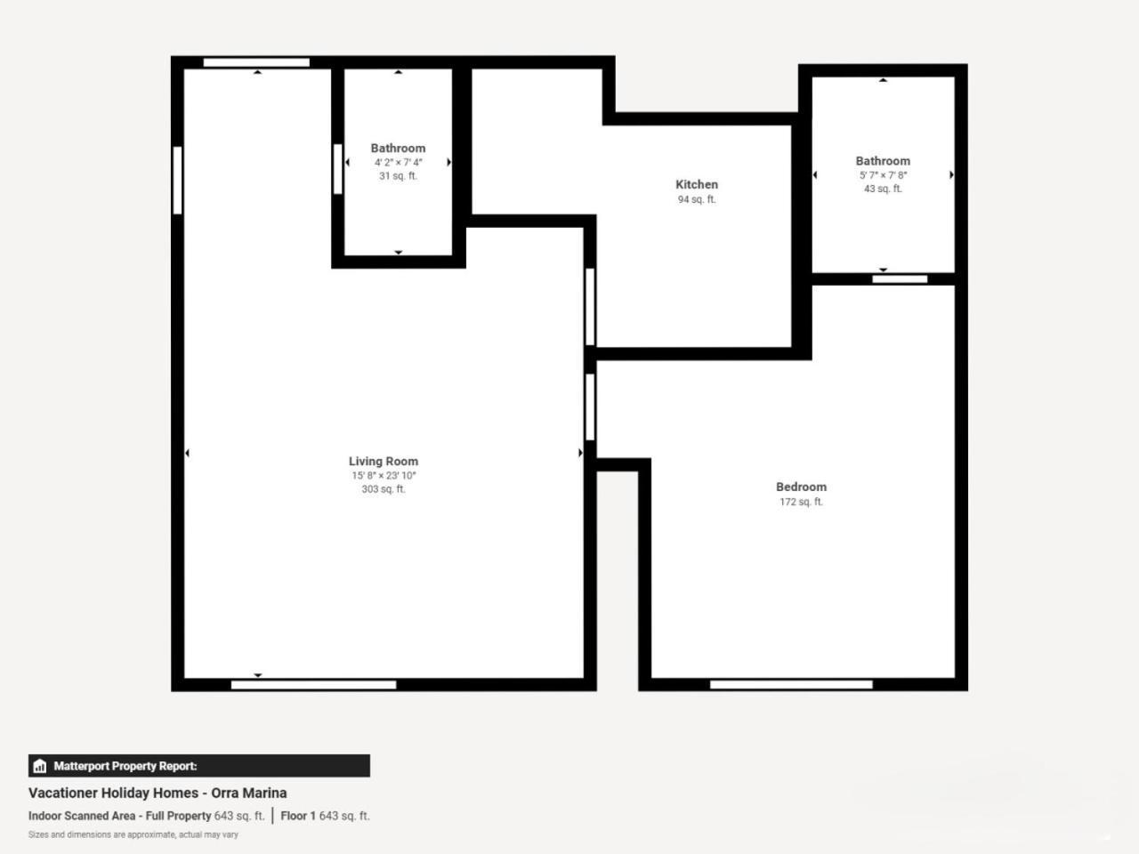 Orra Tower - Stunning One Bed With Marina View Appartement *