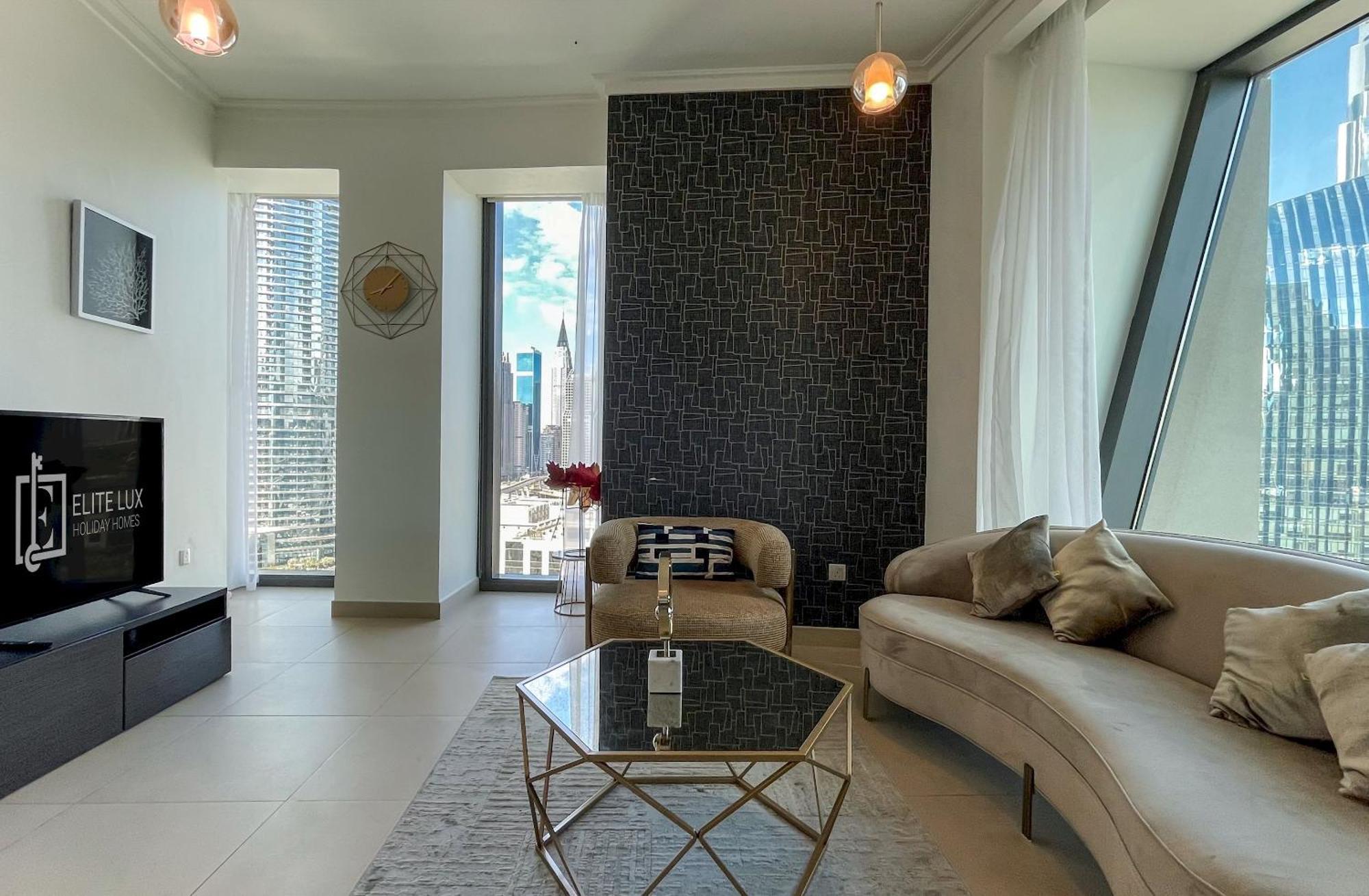 Elite Lux Homes - 3br Full Burj Khalifa Fountain Views In Downtown Dubaï