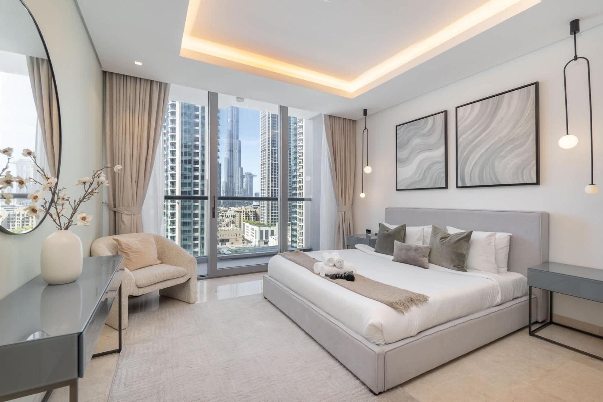 3 Bedroom In Sterling West With Full Burj Khalifa Views Appartement Dubaï