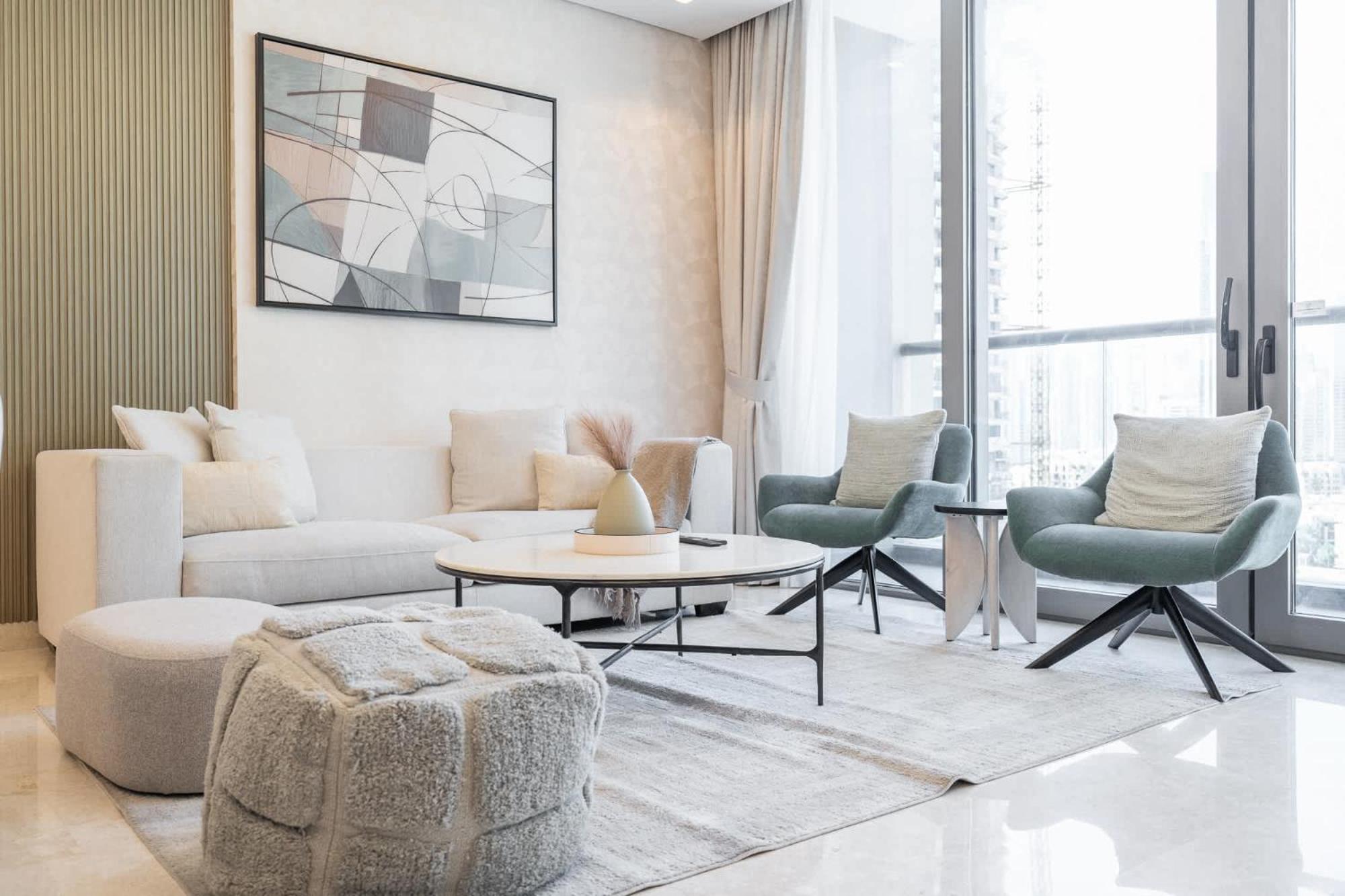 3 Bedroom In Sterling West With Full Burj Khalifa Views Appartement *