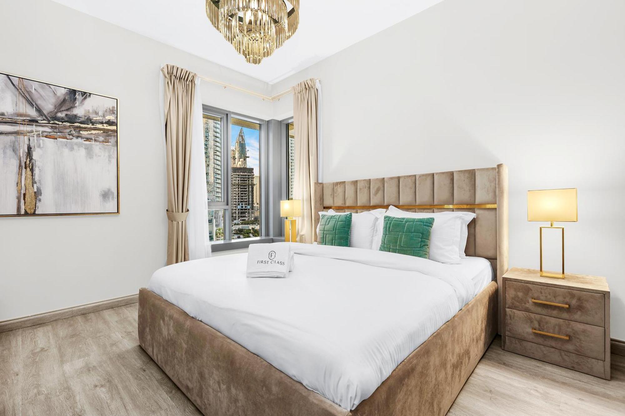 First Class 2br With Burj Khalifa & Fountain View Dubái