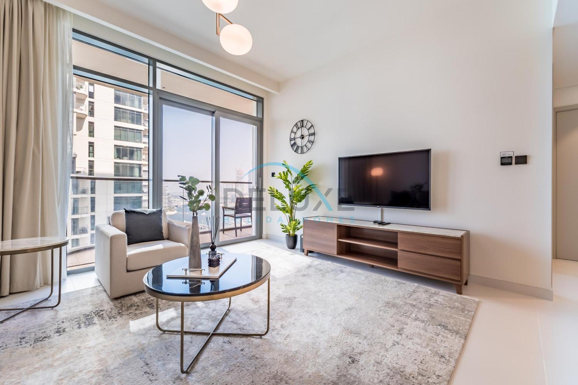 Appartement Harbour & Sea Views 1 Bedroom Near Key Landmarks, Marina Vista T1, Emaar Beachfront By Deluxe Homes Dubaï
