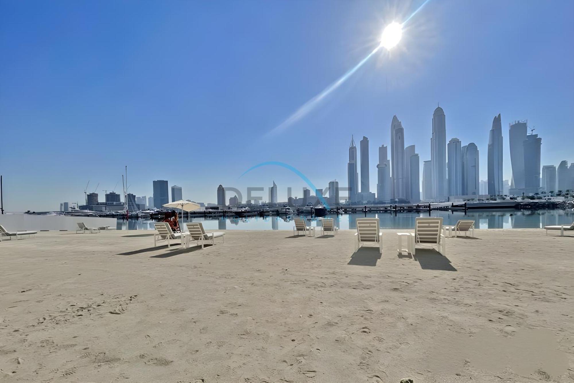 Harbour & Sea Views 1 Bedroom Near Key Landmarks, Marina Vista T1, Emaar Beachfront By Deluxe Homes Appartement Dubaï