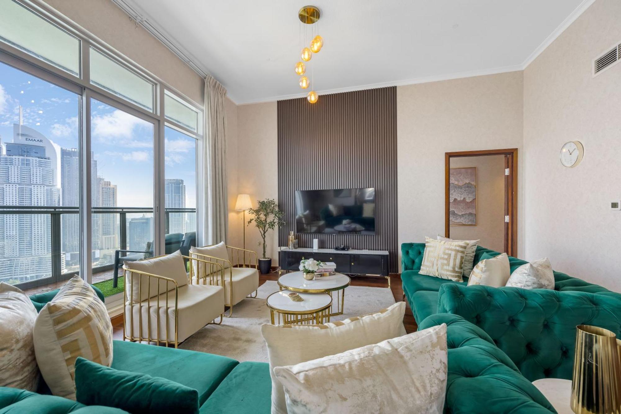 Durrani Homes - Alluring 5br Penthouse With Burj Khalifa And Fountain View Appartamento Dubai