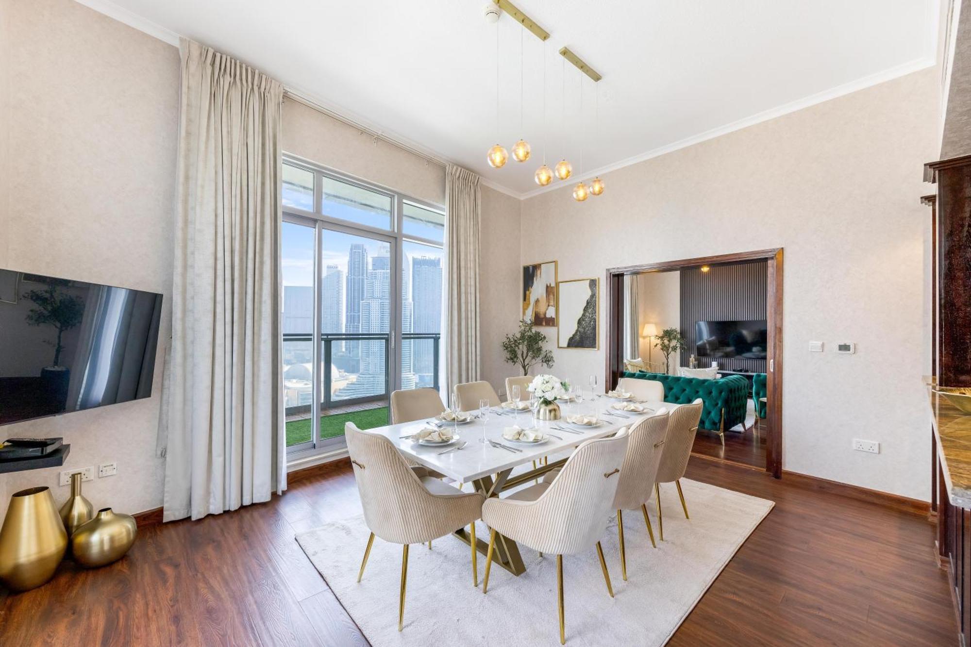 Appartamento Durrani Homes - Alluring 5br Penthouse With Burj Khalifa And Fountain View Dubai