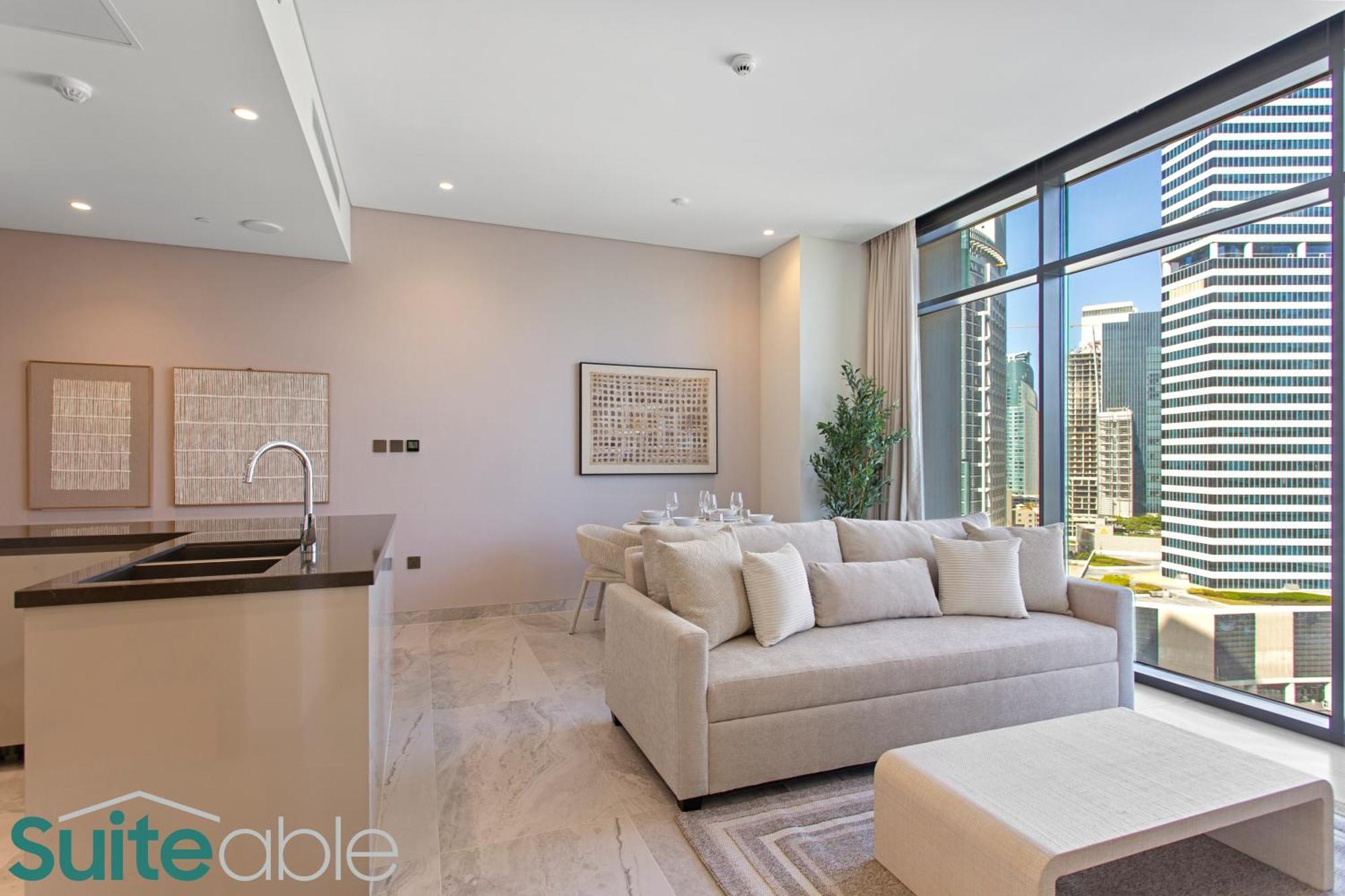 Luxury One Bedroom With Burj Khalifa View Apartment *