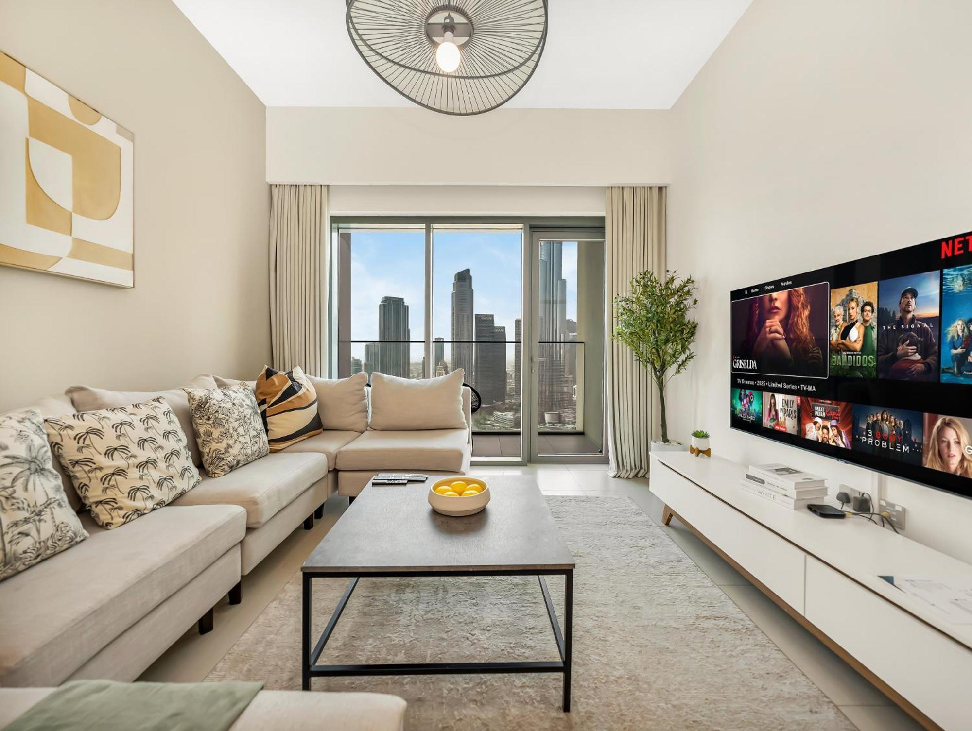 Burj Royale 3 Bedroom Full Burj Khalifa Fountain View Lejlighed *