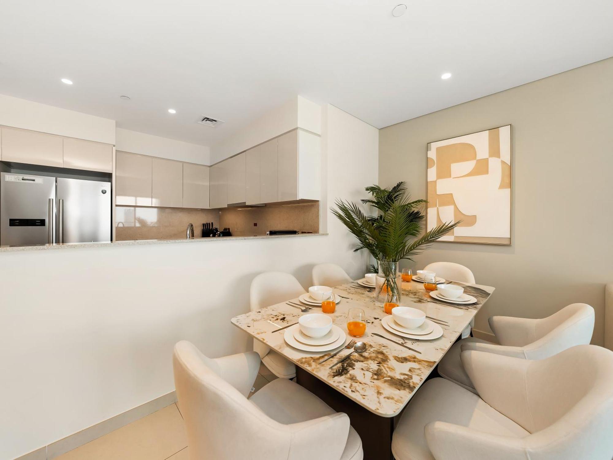 Burj Royale 3 Bedroom Full Burj Khalifa Fountain View Lejlighed Dubai