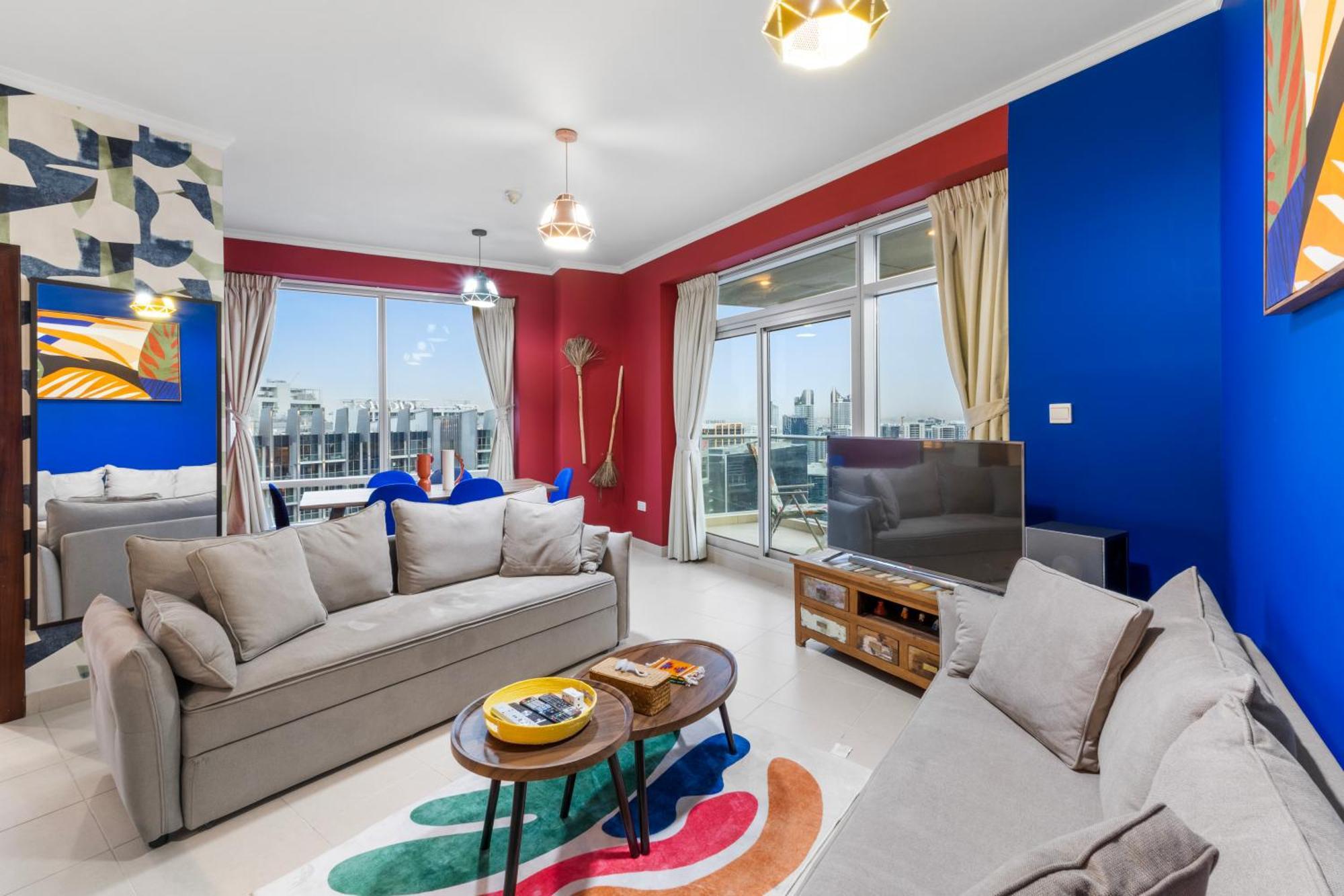 Apartemen Stylish 1 Bedroom - Burj Khalifa View- 5Mn Walk To Dubai Mall-Apartment In Burj Views Tower Dubai