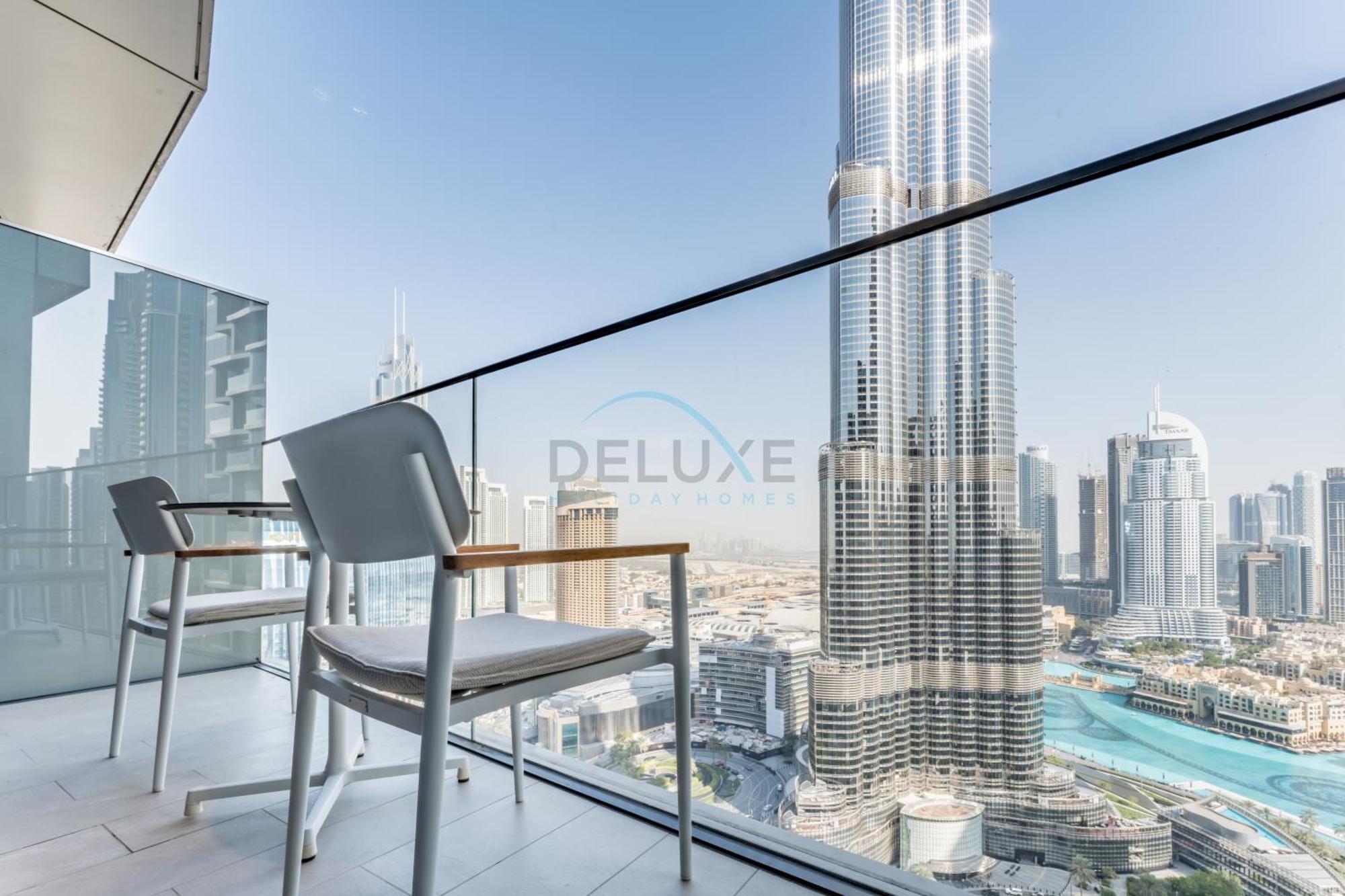 Appartement Overlooking Burj Khalifa And Fountain Views From Living To Bedrooms, The Address Residences Opera Tower 2, Downtown By Deluxe Homes Dubaï