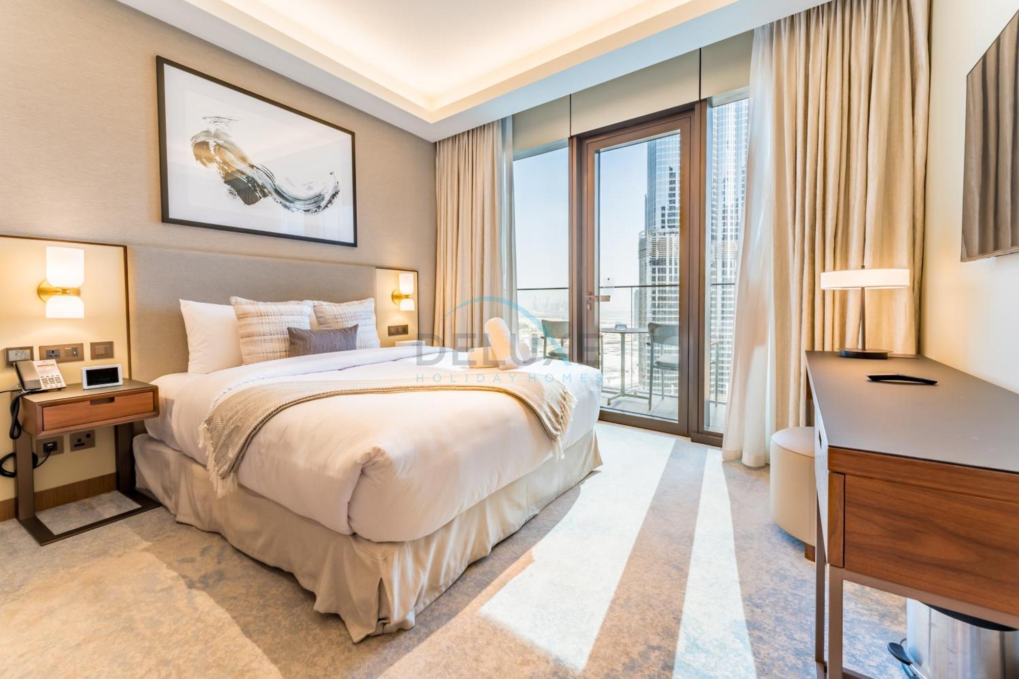 Overlooking Burj Khalifa And Fountain Views From Living To Bedrooms, The Address Residences Opera Tower 2, Downtown By Deluxe Homes Appartement
