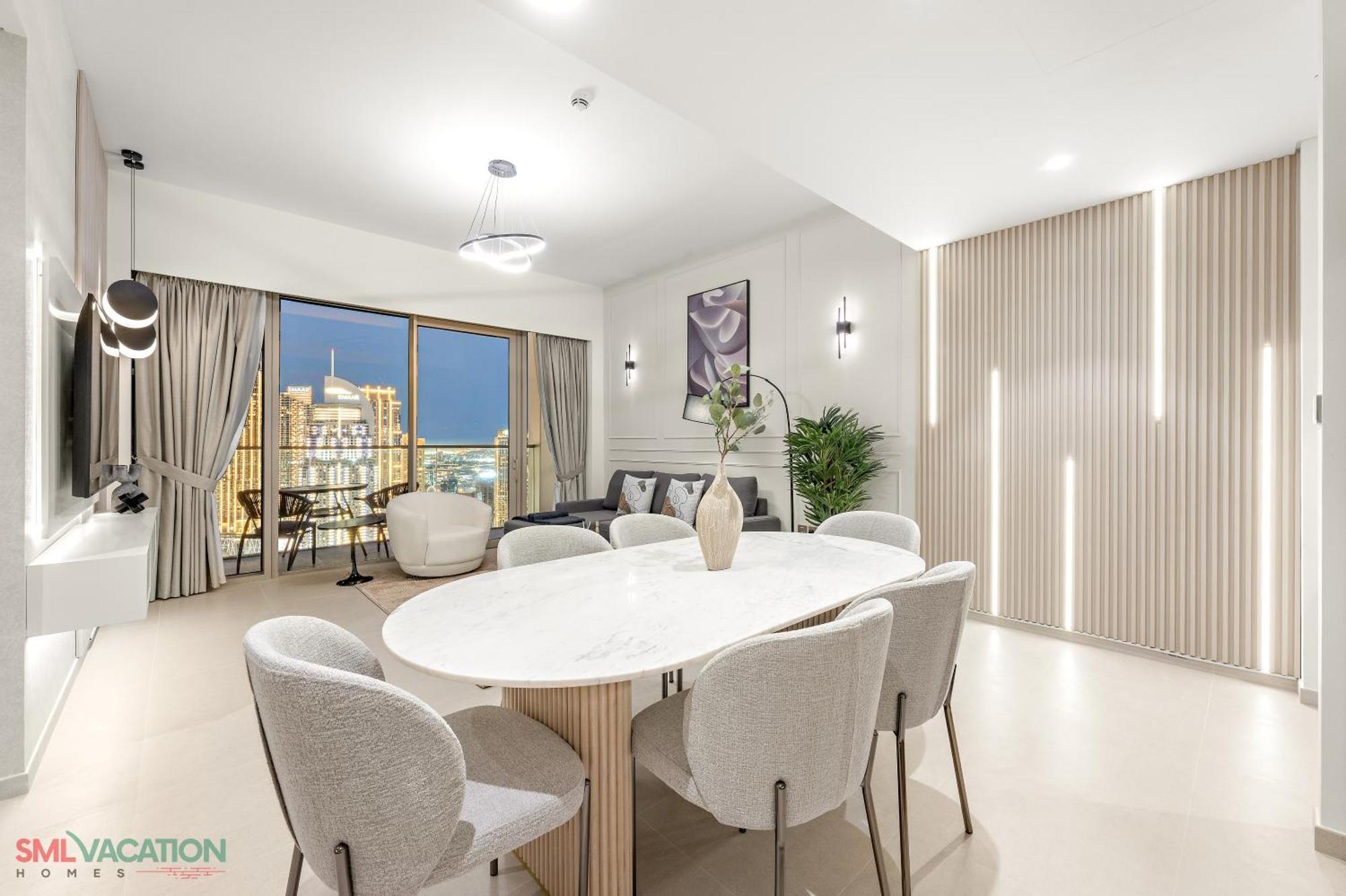 Appartement Sml - Sky High With Burj Khalifa And Fountain Views At Grande Signature, Downtown