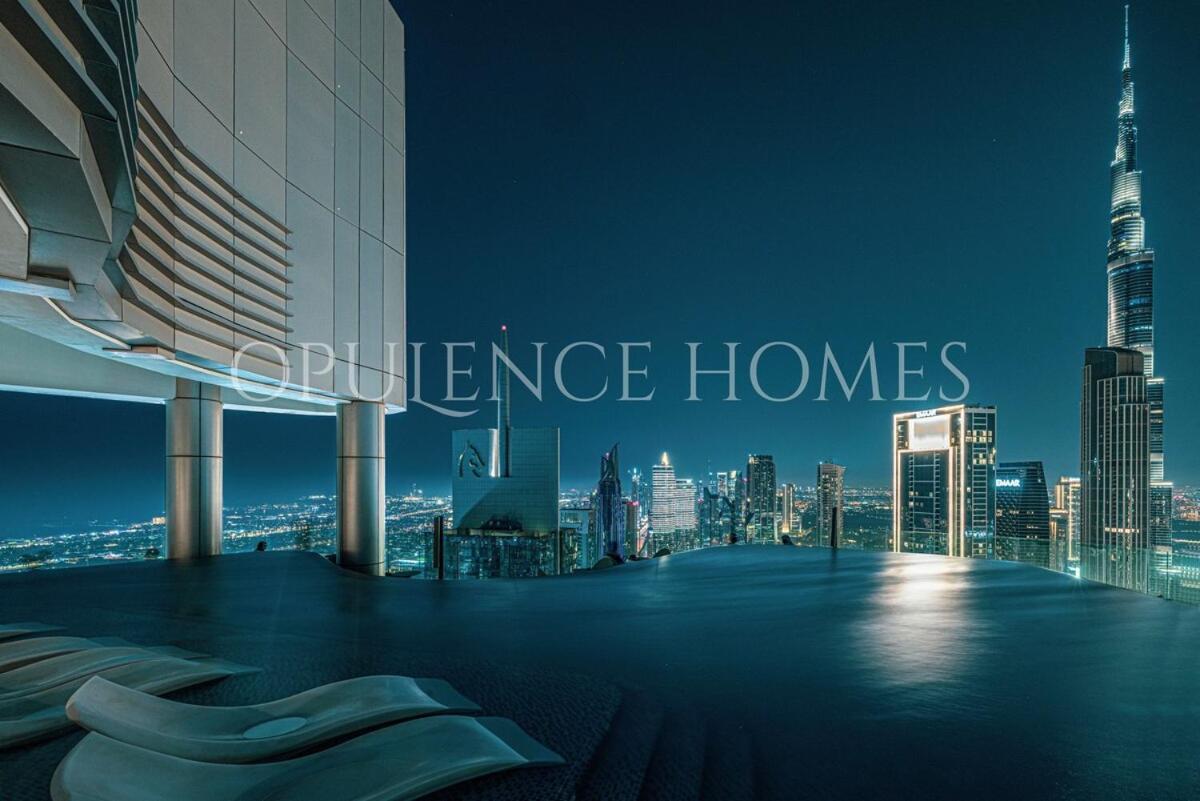 Burj Khalifa Views From The Highest Infinity Pool In Appartement *