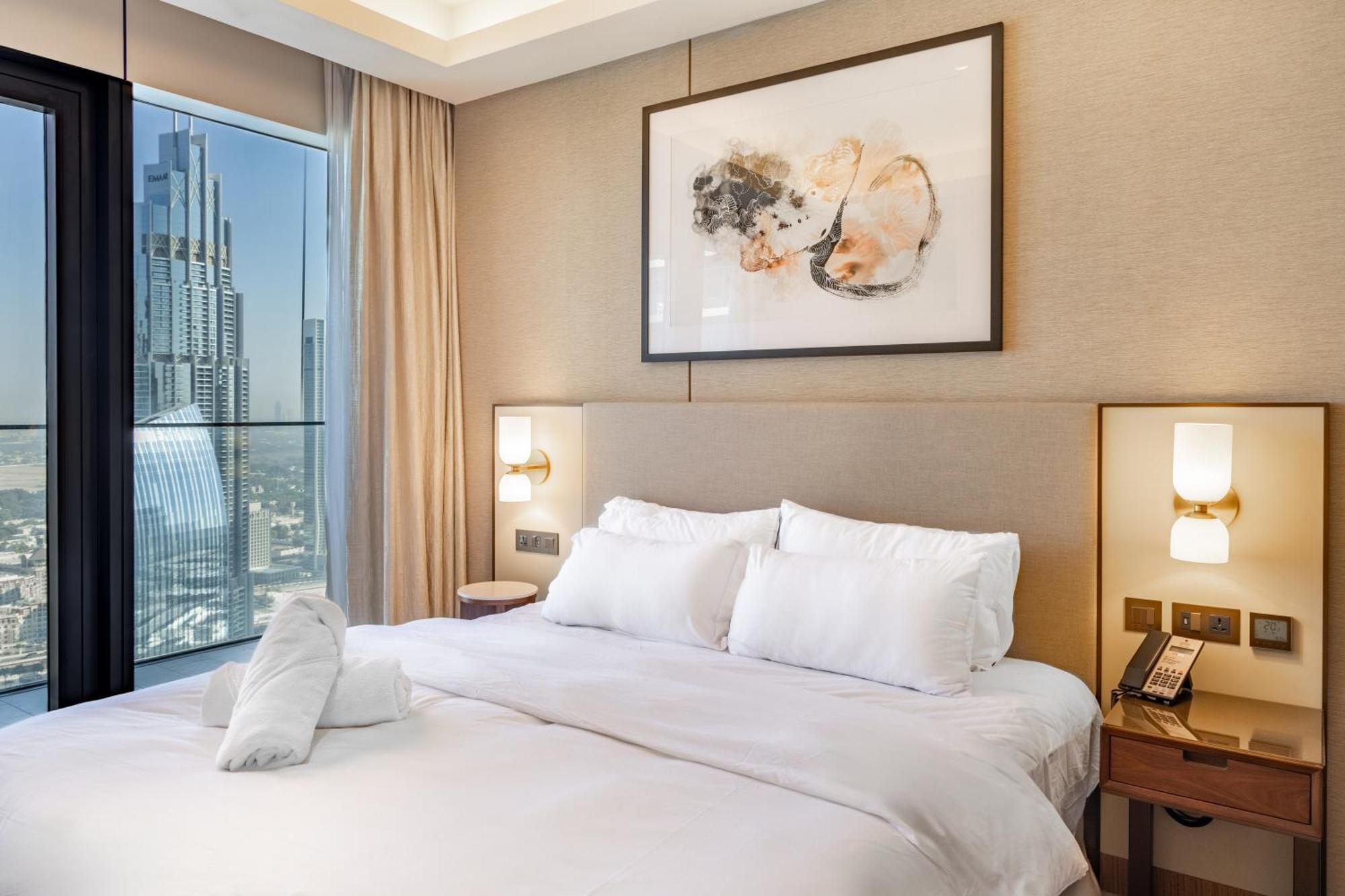 Opera 3br With Fountain & Burj View On High Floor By Bms Lägenhet *