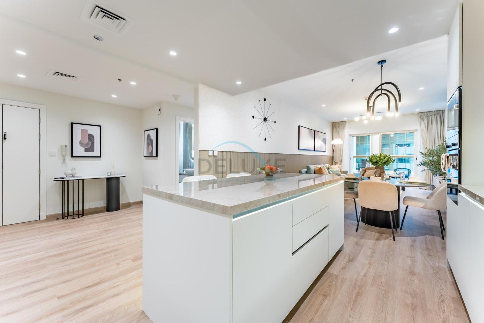 Renovated 1br With Partial Sea And Views Close To The Beach, Elite Residence, Marina By Deluxe Homes Appartement *