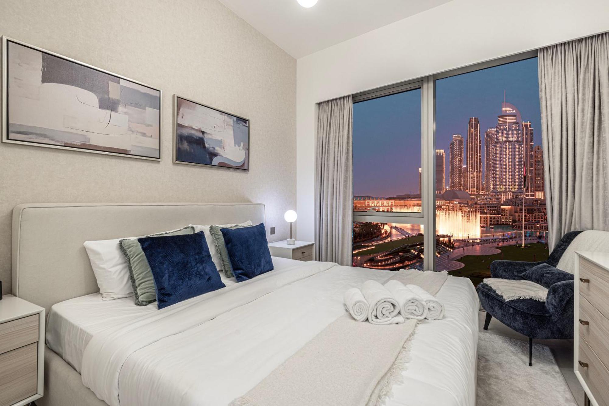 Luxury Burj And Fountain View 5 Min To Mall * Dubái