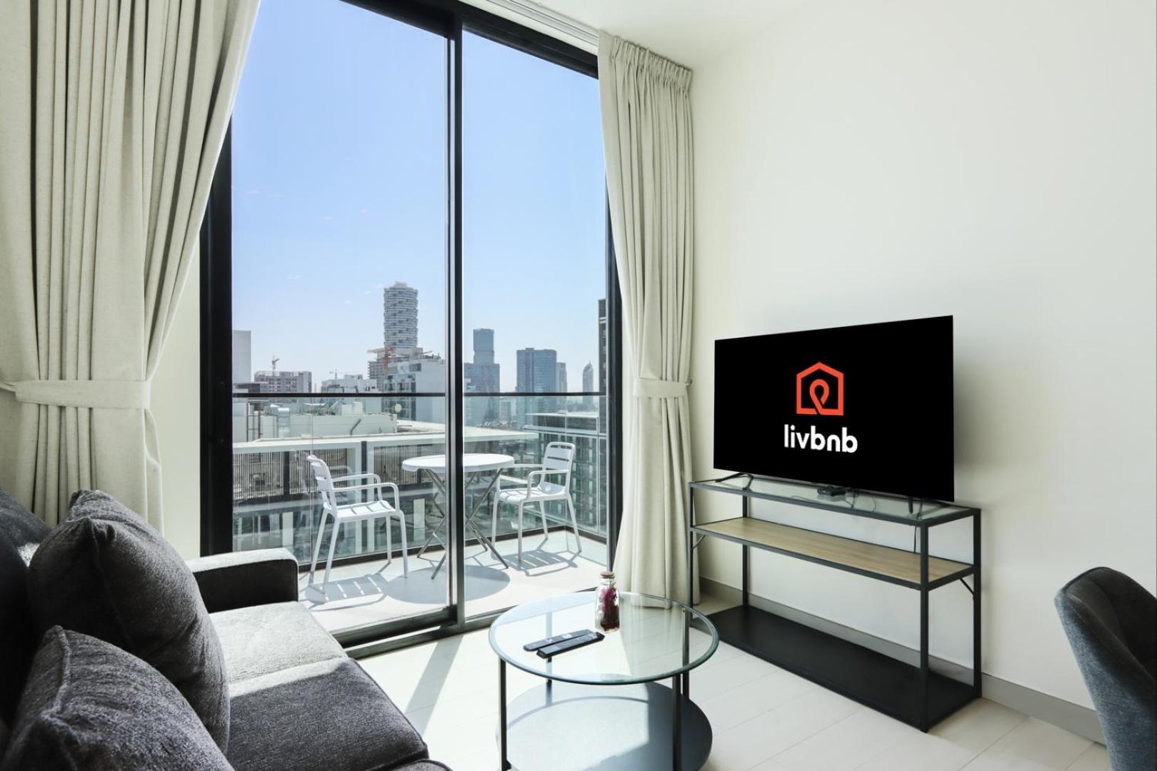 Livbnb-urban Getaway 1bhk With Jvc Skyline View Appartement Dubaï