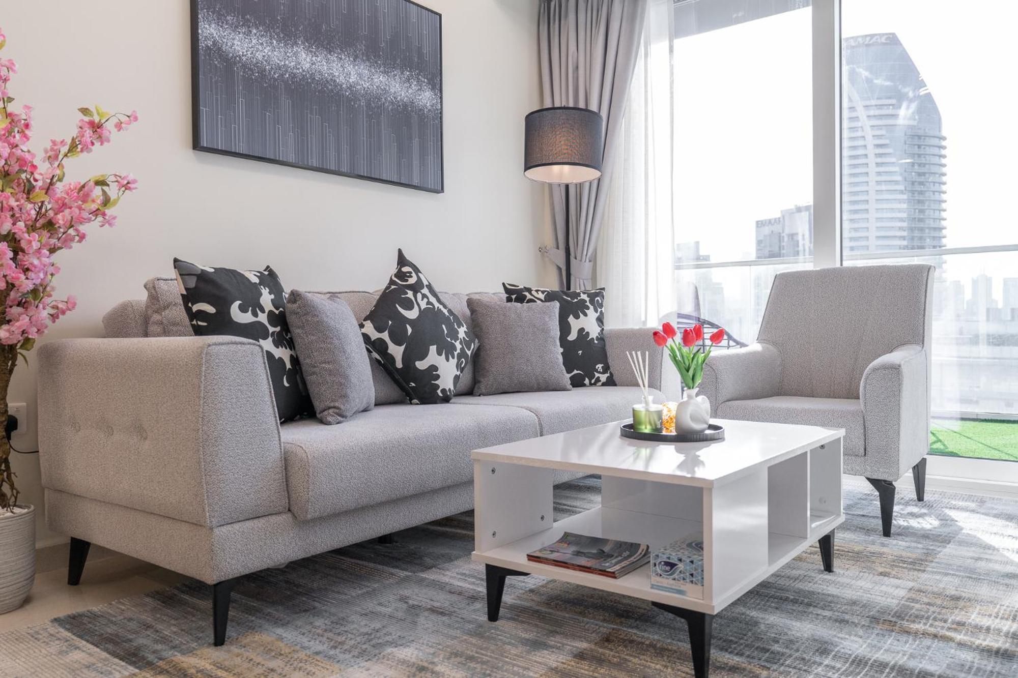 Stunning Burj View - Cozy 2br - 5 Min Mall Appartement Dubaï