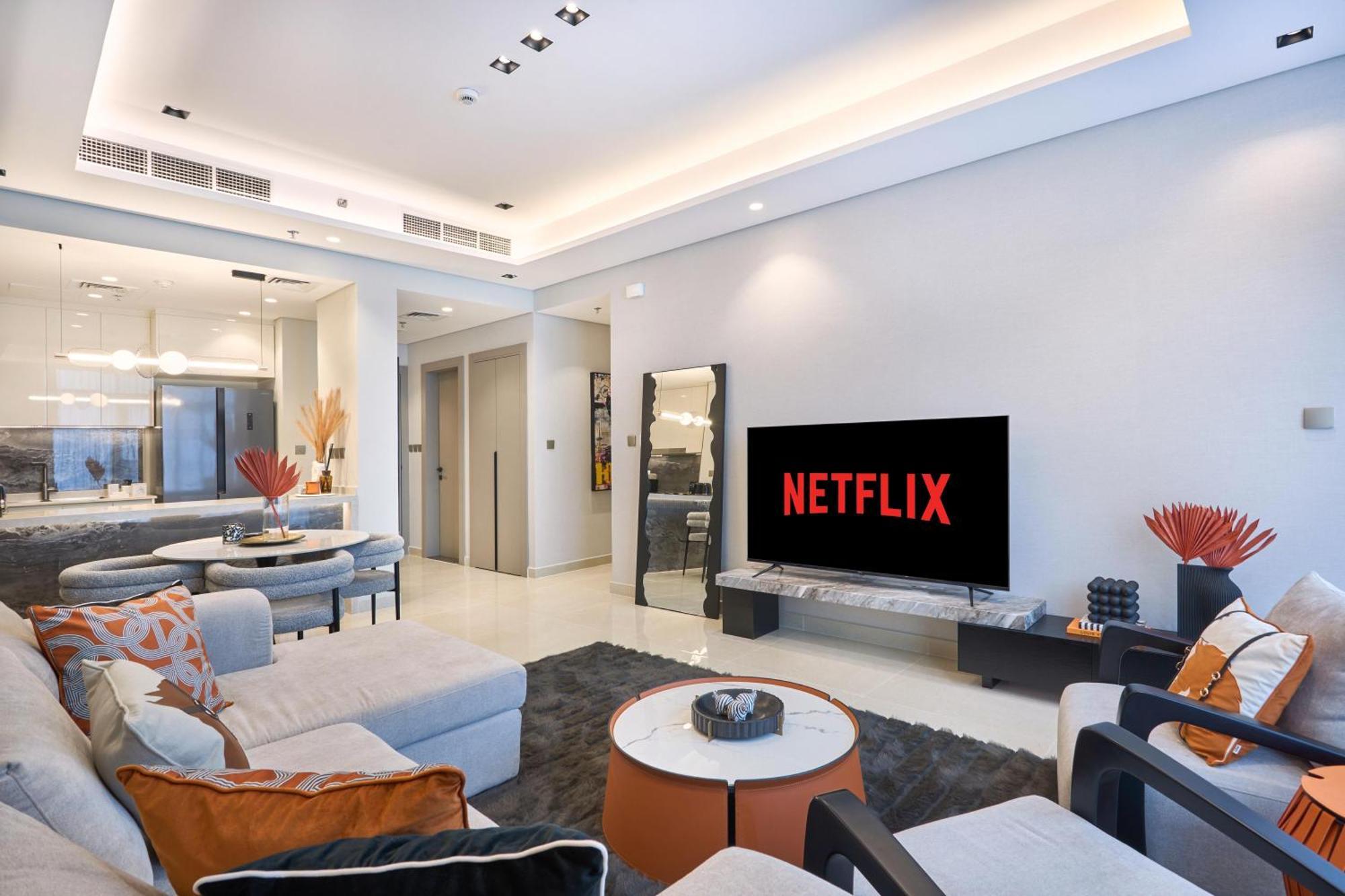 Stylish 2brurban Retreat 10 Min To Burj Khalifa Apartemen Dubai